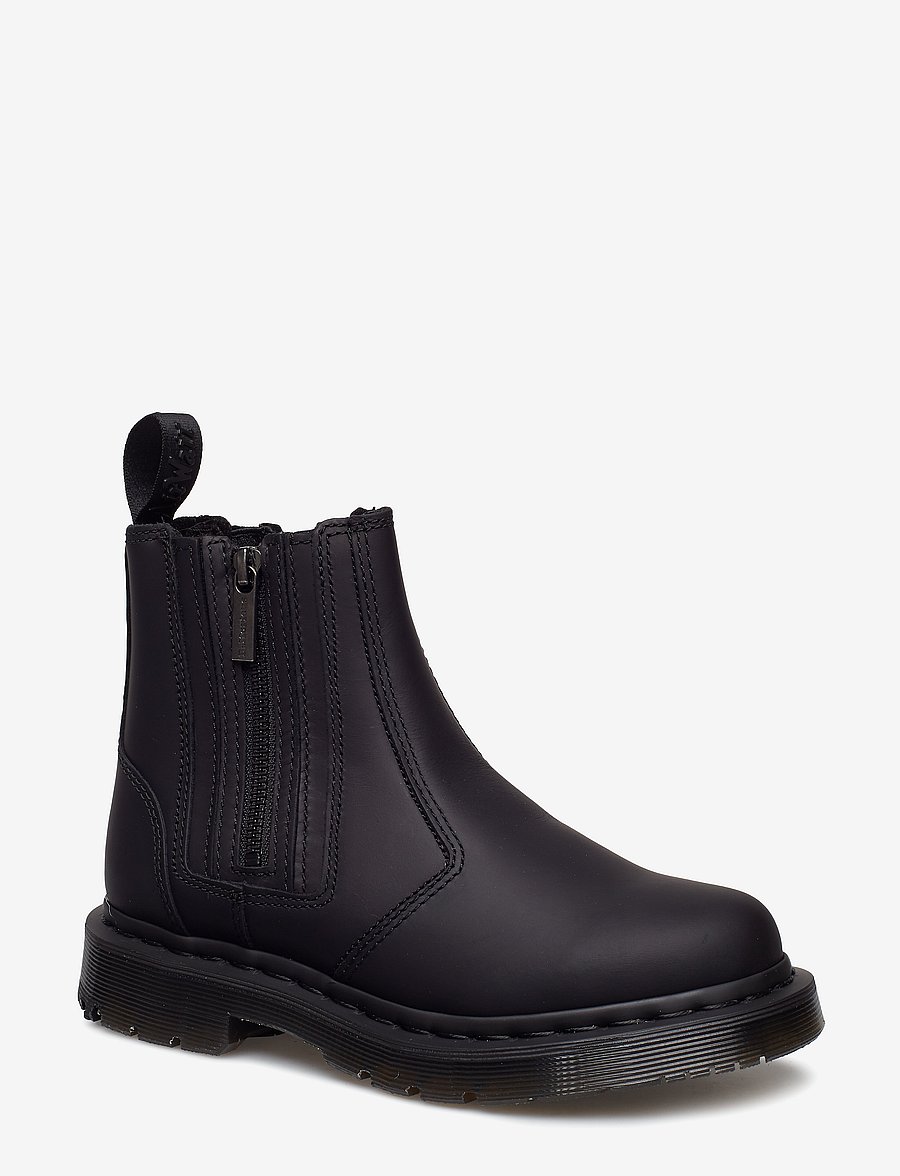 Dr. Martens - 2976 Alyson W/Zips Black Snowplow Wp - flache stiefeletten - black - 0