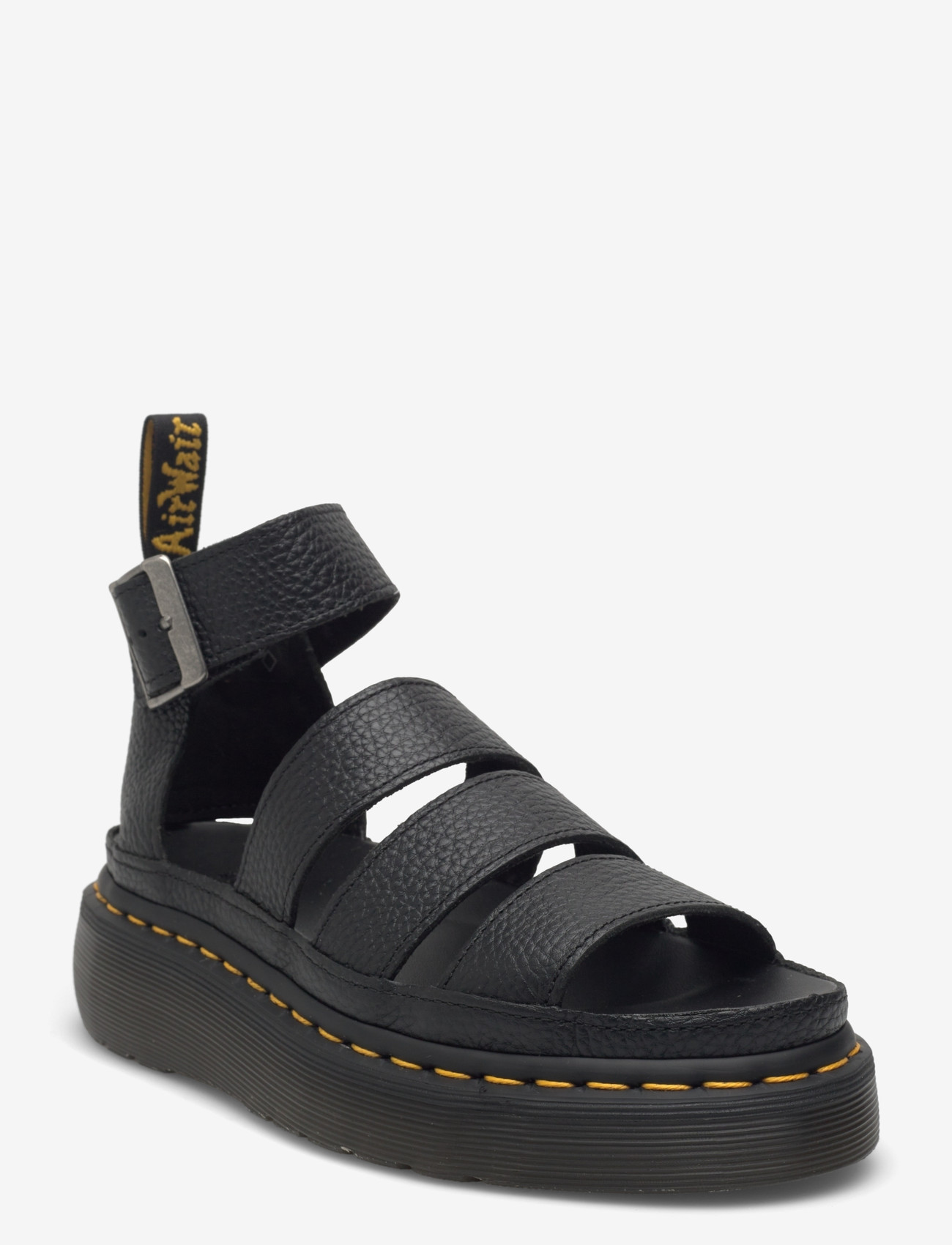 Dr. Martens - Clarissa Ii Quad Black Milled Nappa - gladiaator sandaalid - black - 0