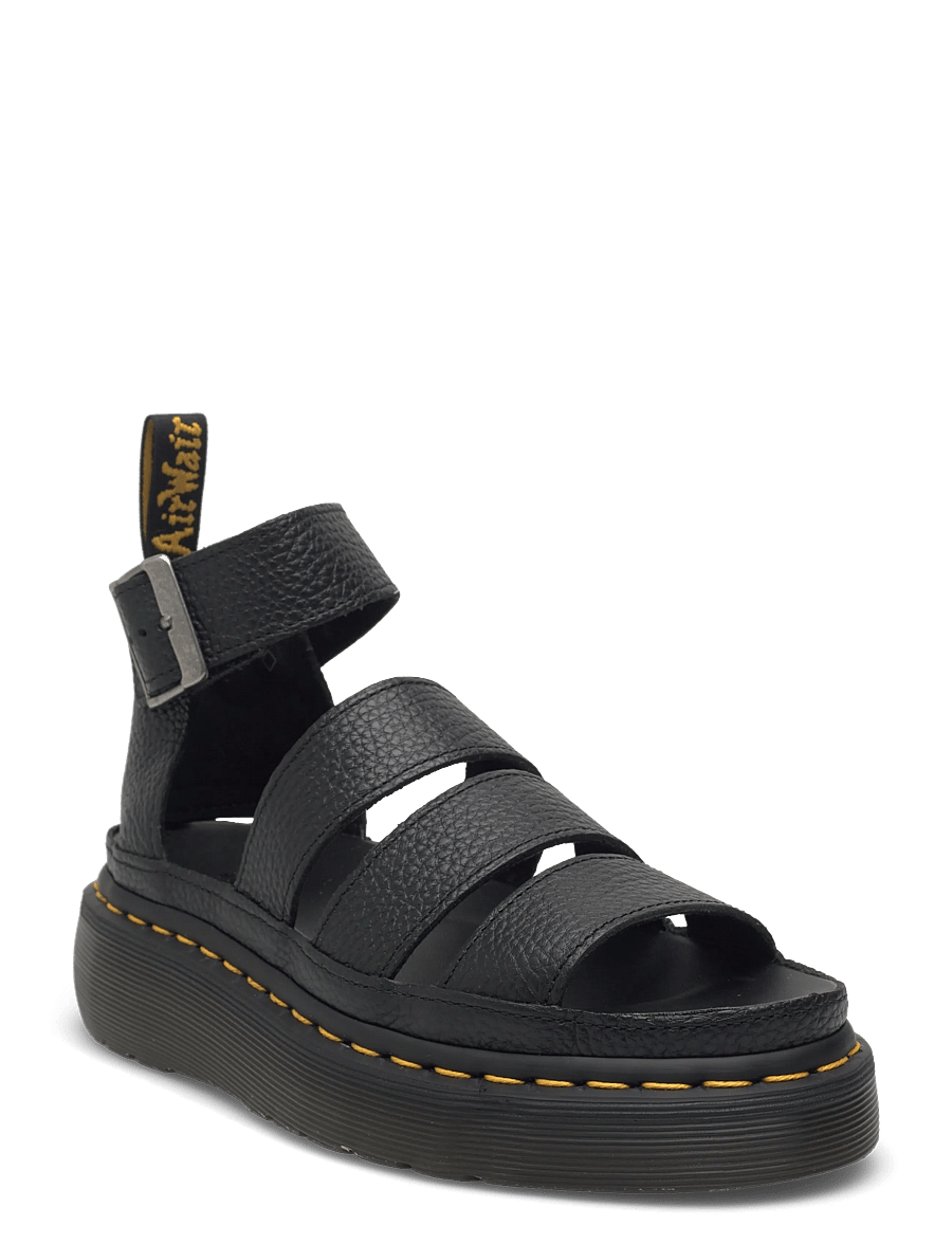 Dr. Martens - Clarissa Ii Quad Black Milled Nappa - gladiatorsandaler - black - 0