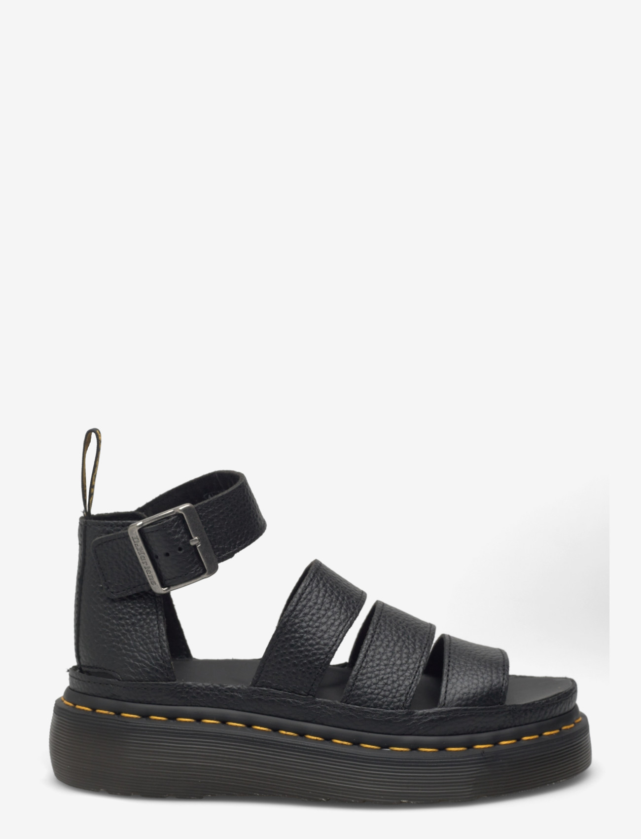 Dr. Martens - Clarissa Ii Quad Black Milled Nappa - gladiaator sandaalid - black - 1