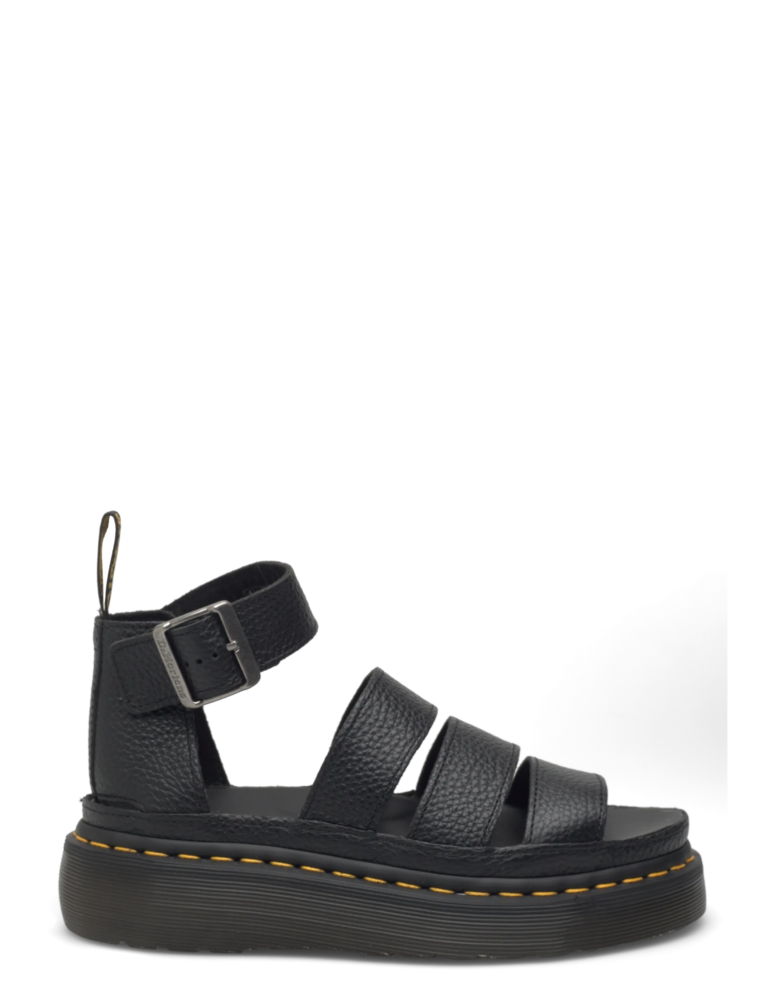Dr. Martens - Clarissa Ii Quad Black Milled Nappa - gladiaator sandaalid - black - 1