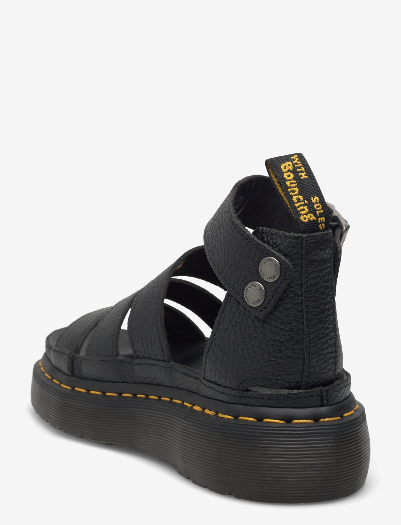 Dr. Martens - Clarissa Ii Quad Black Milled Nappa - gladiaator sandaalid - black - 2