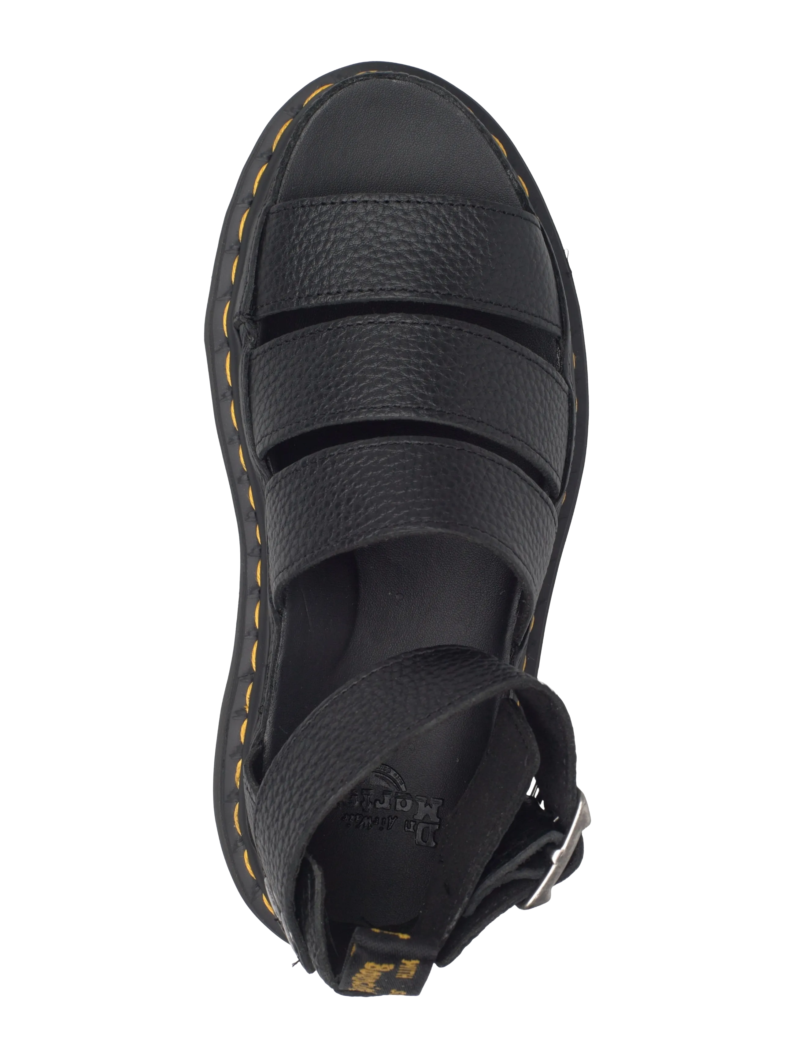 Dr. Martens - Clarissa Ii Quad Black Milled Nappa - gladiaator sandaalid - black - 3