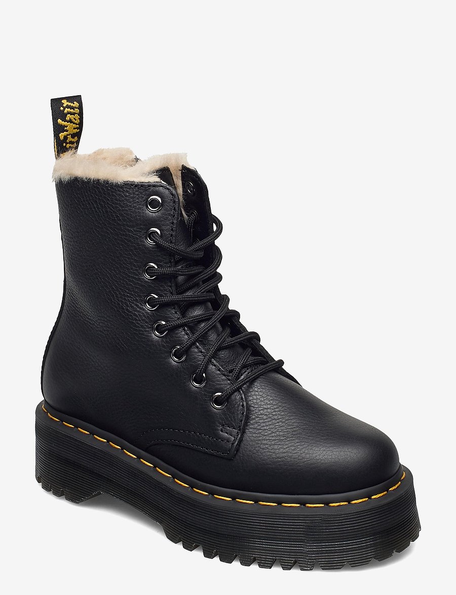 Dr. Martens - Jadon Fl Black Pisa - platta ankelboots - black - 0