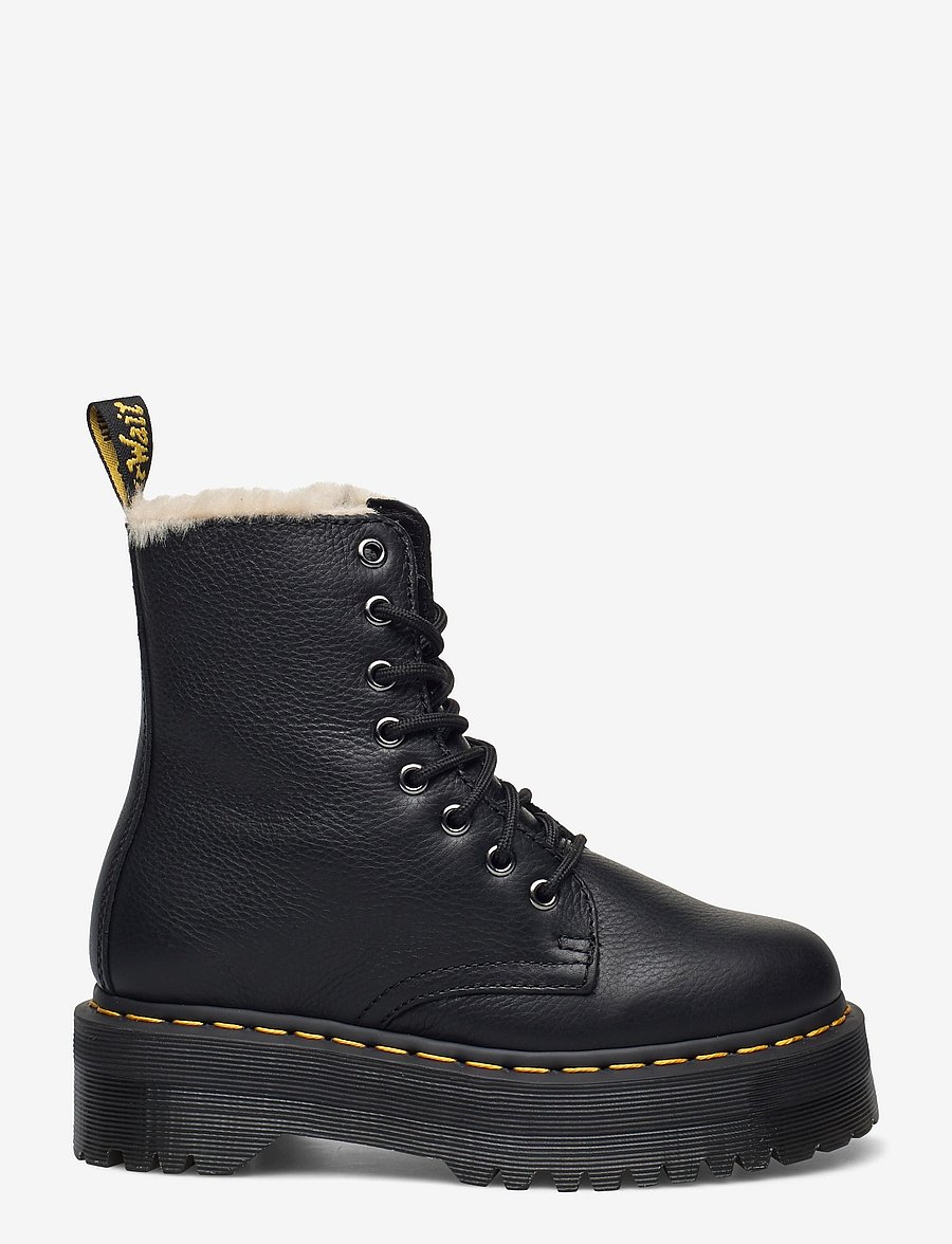 Dr. Martens - Jadon Fl Black Pisa - platta ankelboots - black - 1