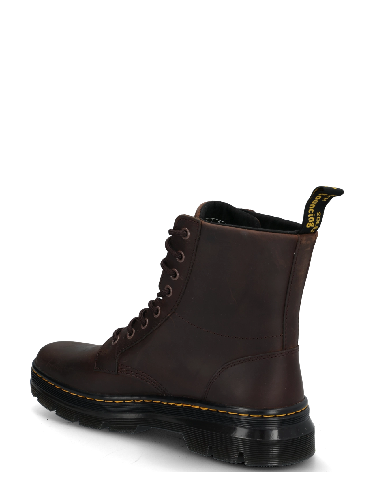 Dr. Martens - Combs Leather Dark Brown Crazy Horse - schnürstiefel - dark brown - 1