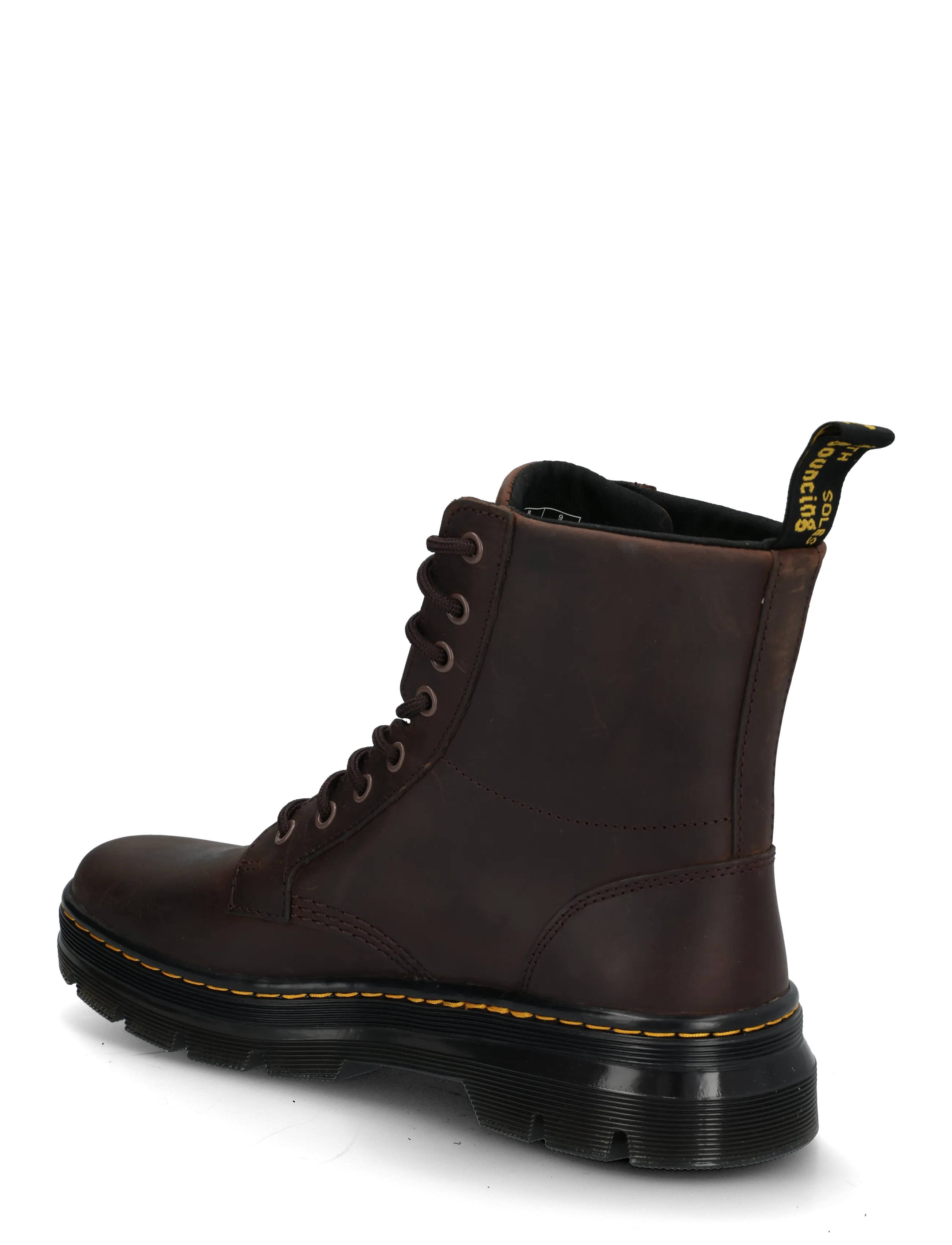 Dr. Martens - Combs Leather Dark Brown Crazy Horse - schnürstiefel - dark brown - 1
