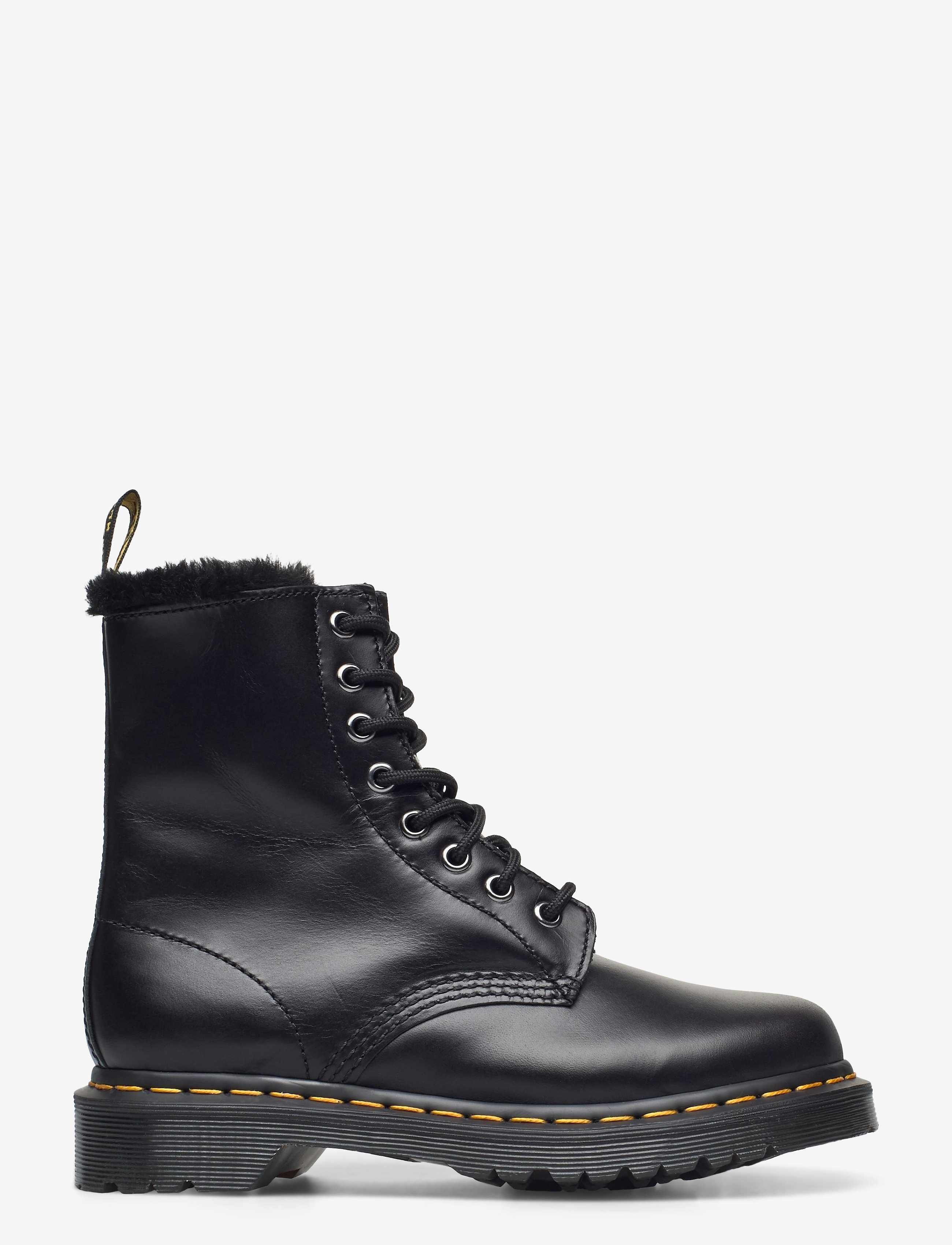 Dr. Martens - 1460 Serena Dark Grey Atlas - platte enkellaarsjes - dark grey - 1