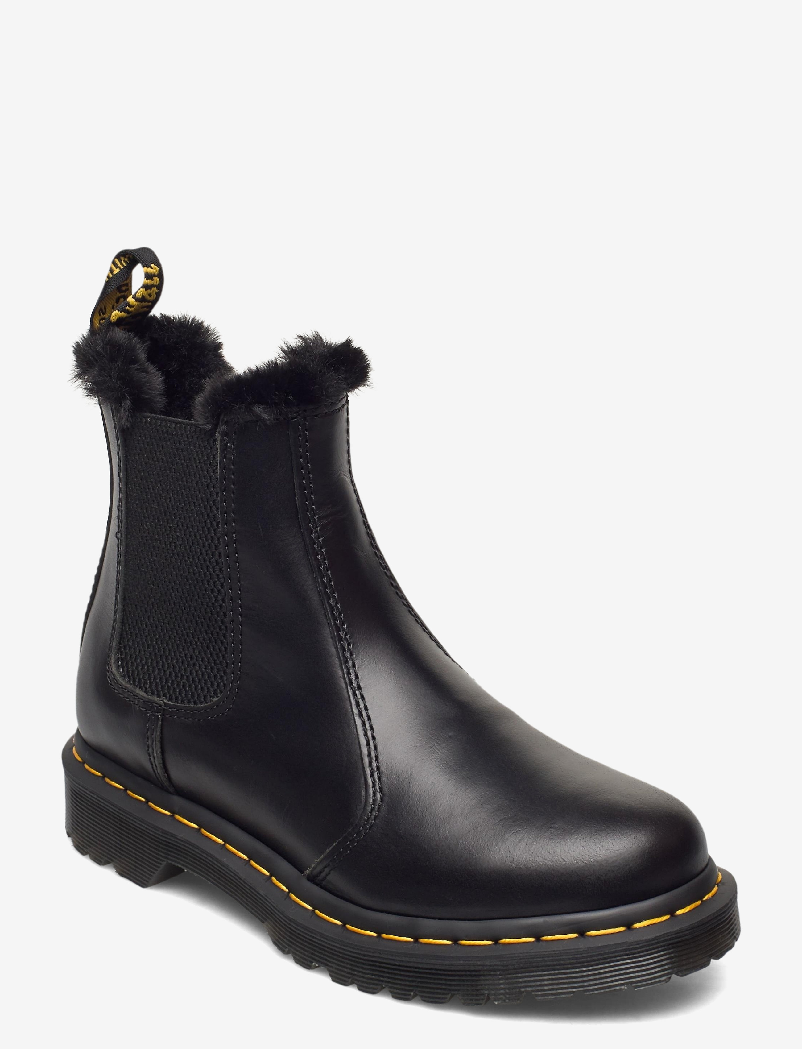 DR. MARTENS 2976 Leonore Dunkel Grau Atlas Schwarz - 36 - Damen