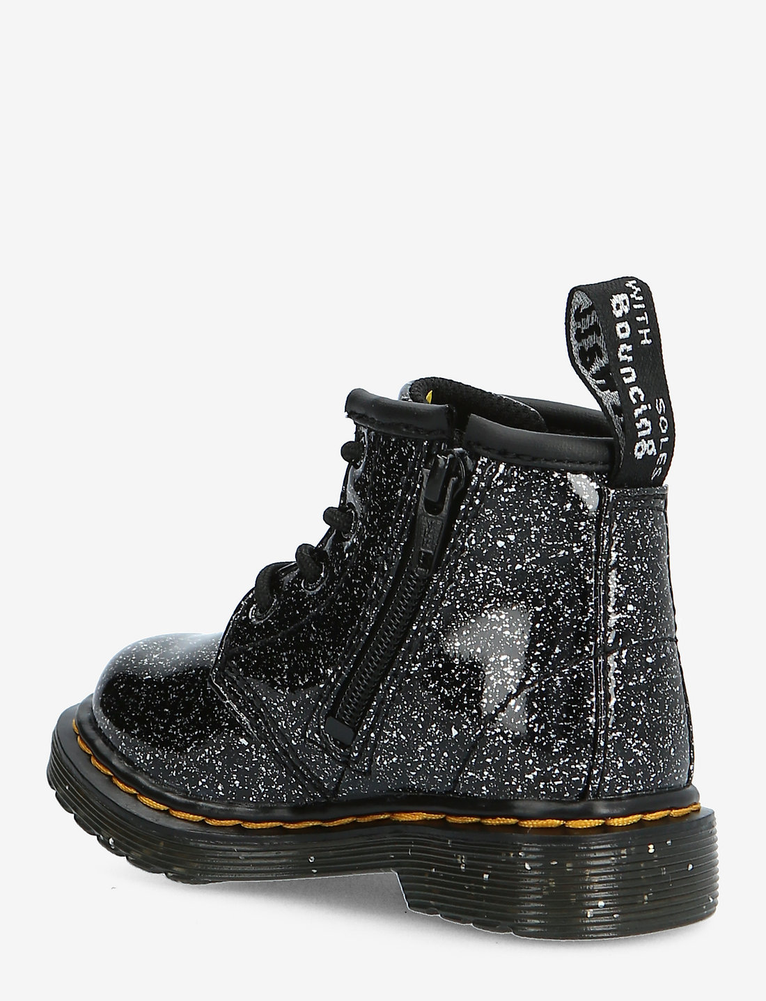 Black glitter top doc martens