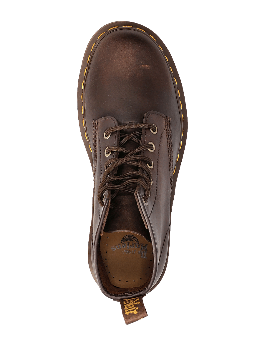 Dr. Martens - 101 Dark Brown Crazy Horse - puszābaki bez papēža - dark brown - 3