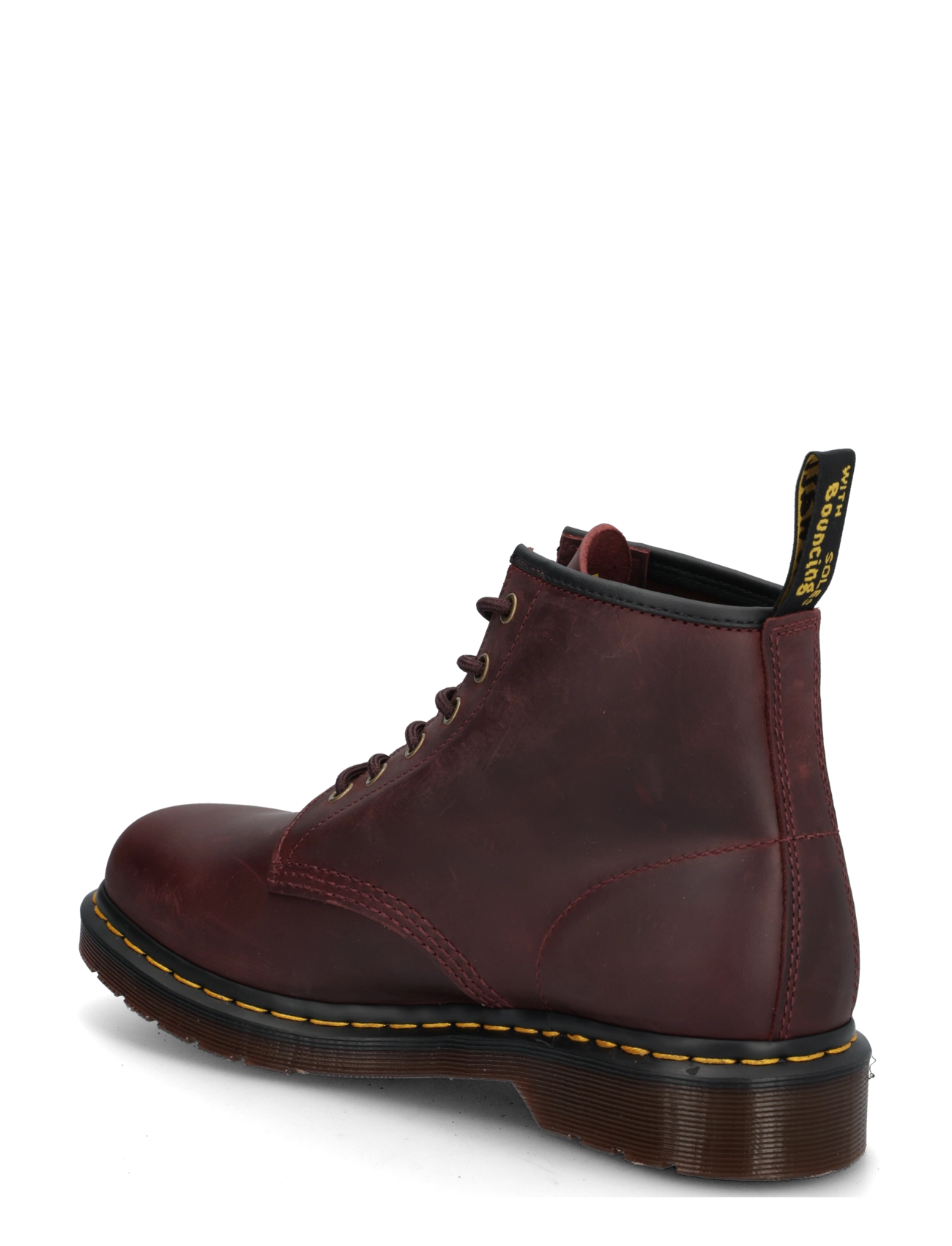 Dr. Martens - 101 Cherry Red Crazy Horse - støvler med snøre - cherry red - 1
