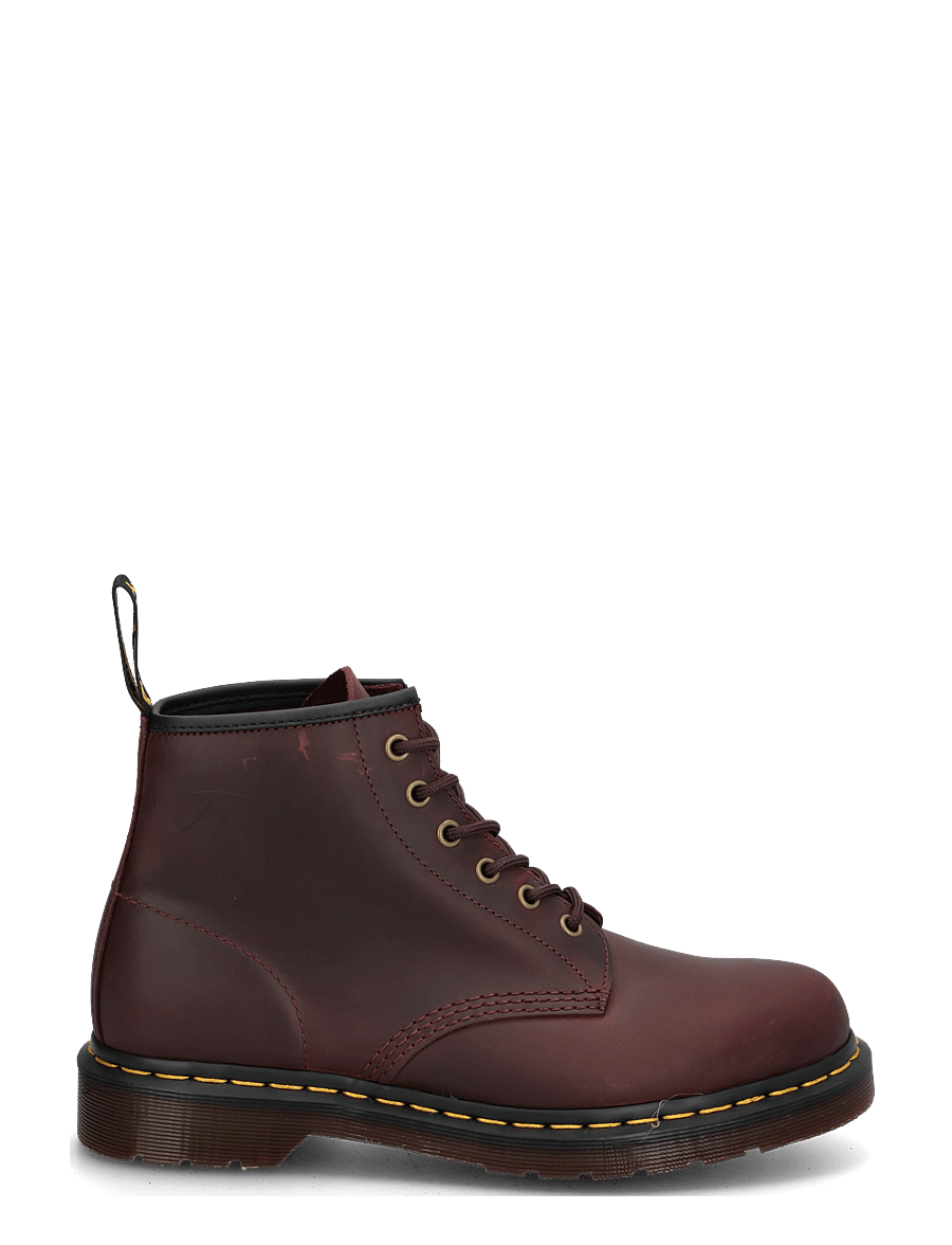 Dr. Martens - 101 Cherry Red Crazy Horse - støvler med snøre - cherry red - 2