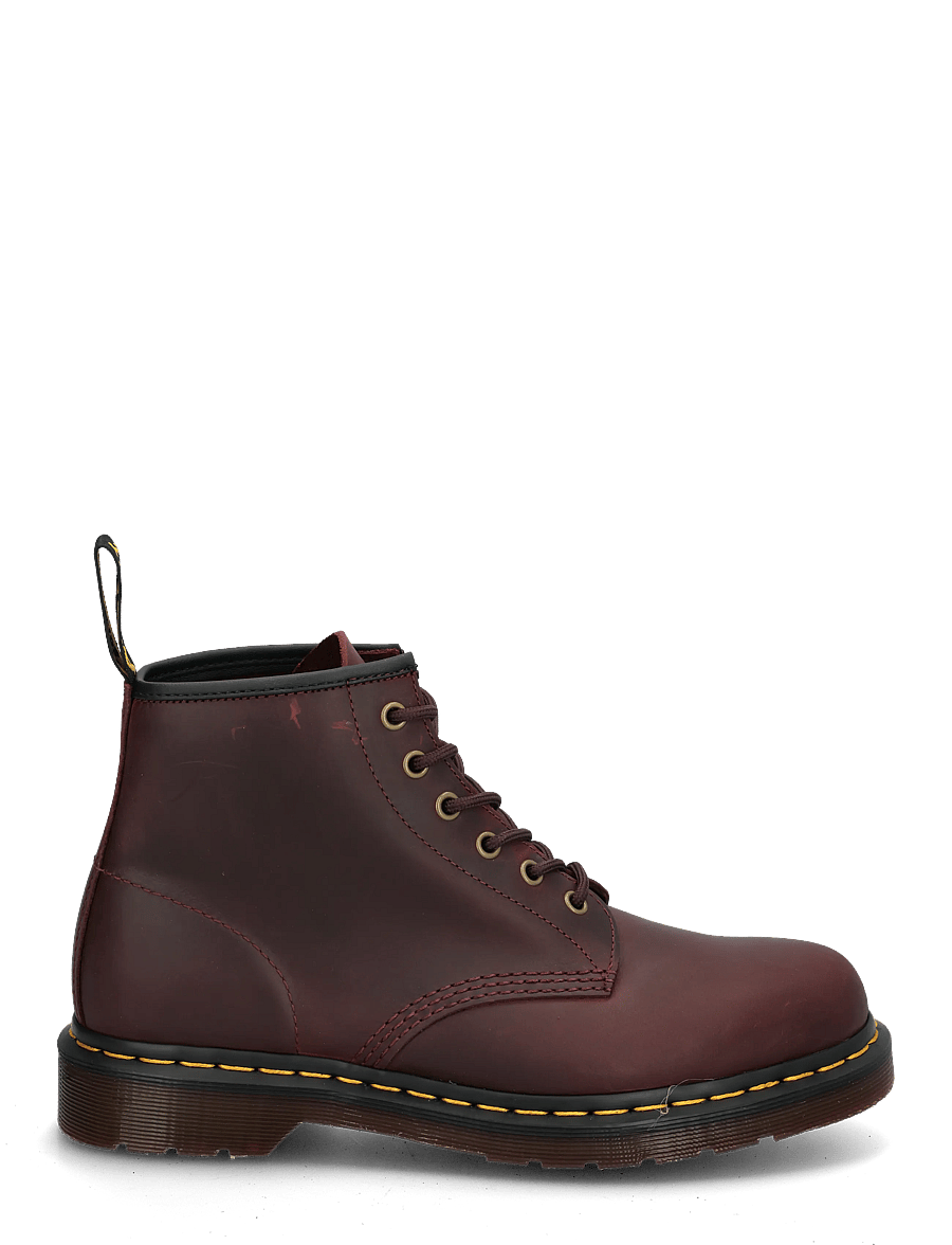 Dr. Martens - 101 Cherry Red Crazy Horse - schnürstiefel - cherry red - 2