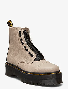 Sinclair Vintage Taupe Milled Nappa, Dr. Martens