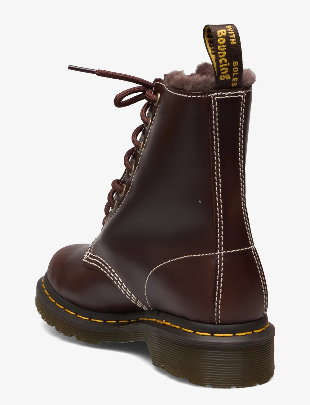 Dr. Martens 1460 Serena Dark Brown Classic Pull Up Ankle boots