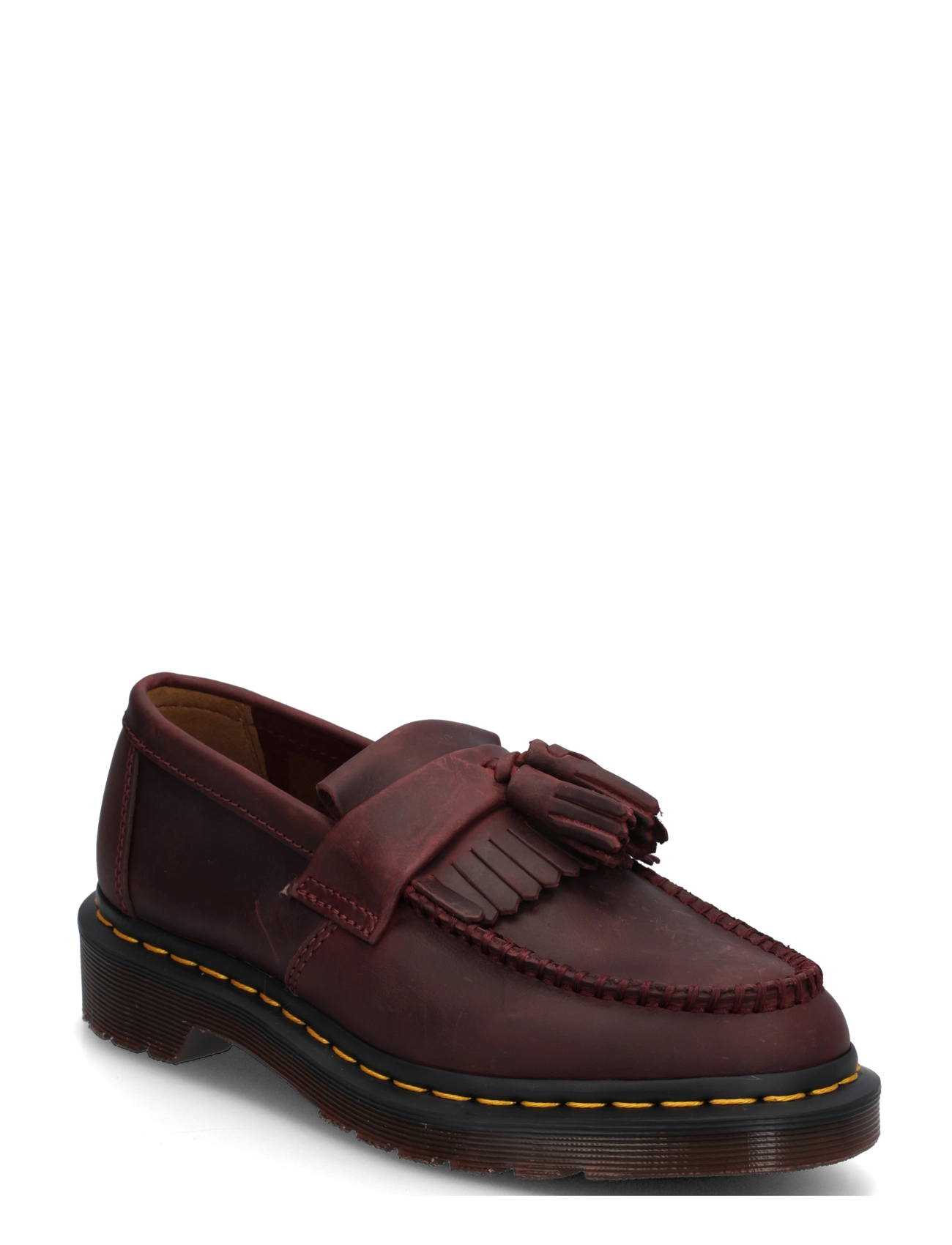 Dr. Martens Adrian Cherry Red Crazy Horse - Mokkasínur - CHERRY RED / burgundy