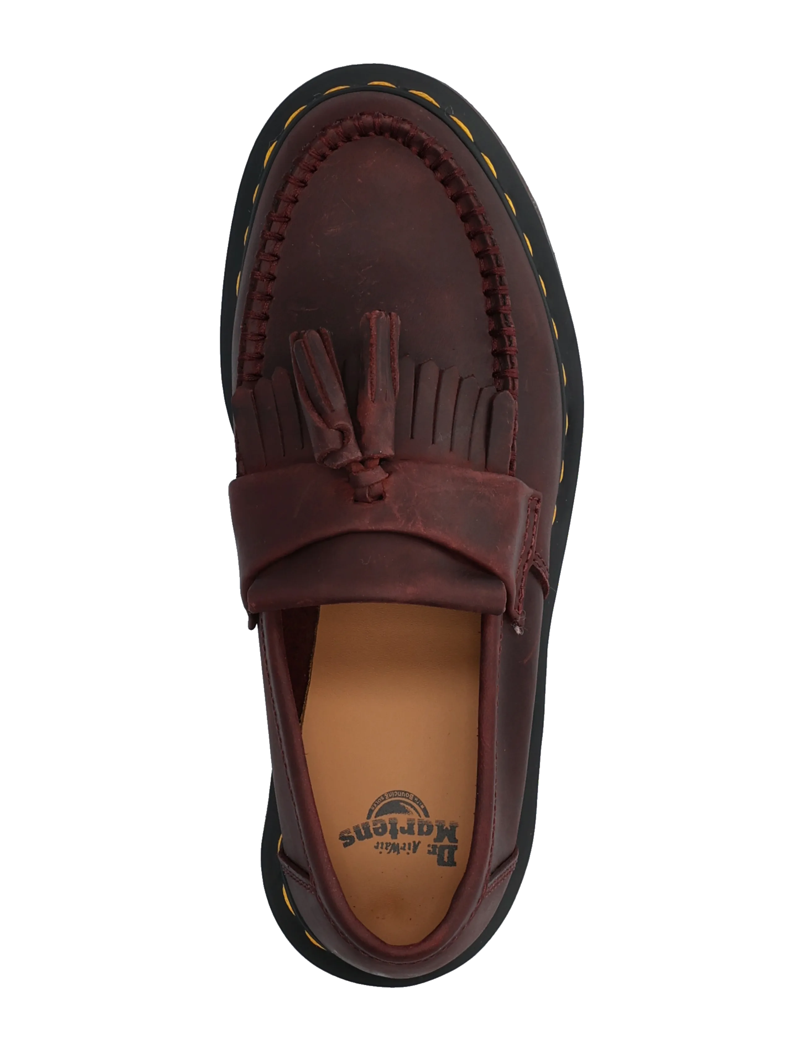 Dr. Martens - Adrian Cherry Red Crazy Horse - mode trends - cherry red - 3