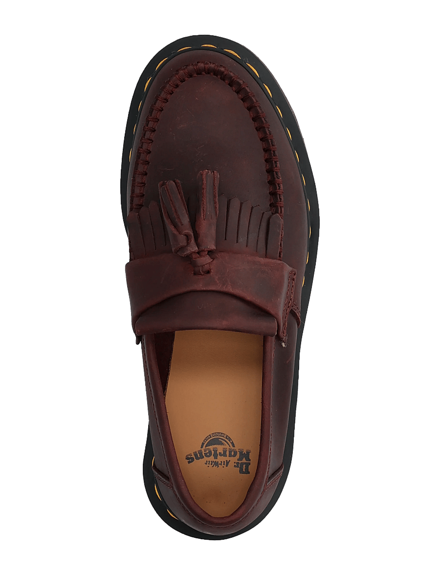 Dr. Martens - Adrian Cherry Red Crazy Horse - mode trends - cherry red - 3