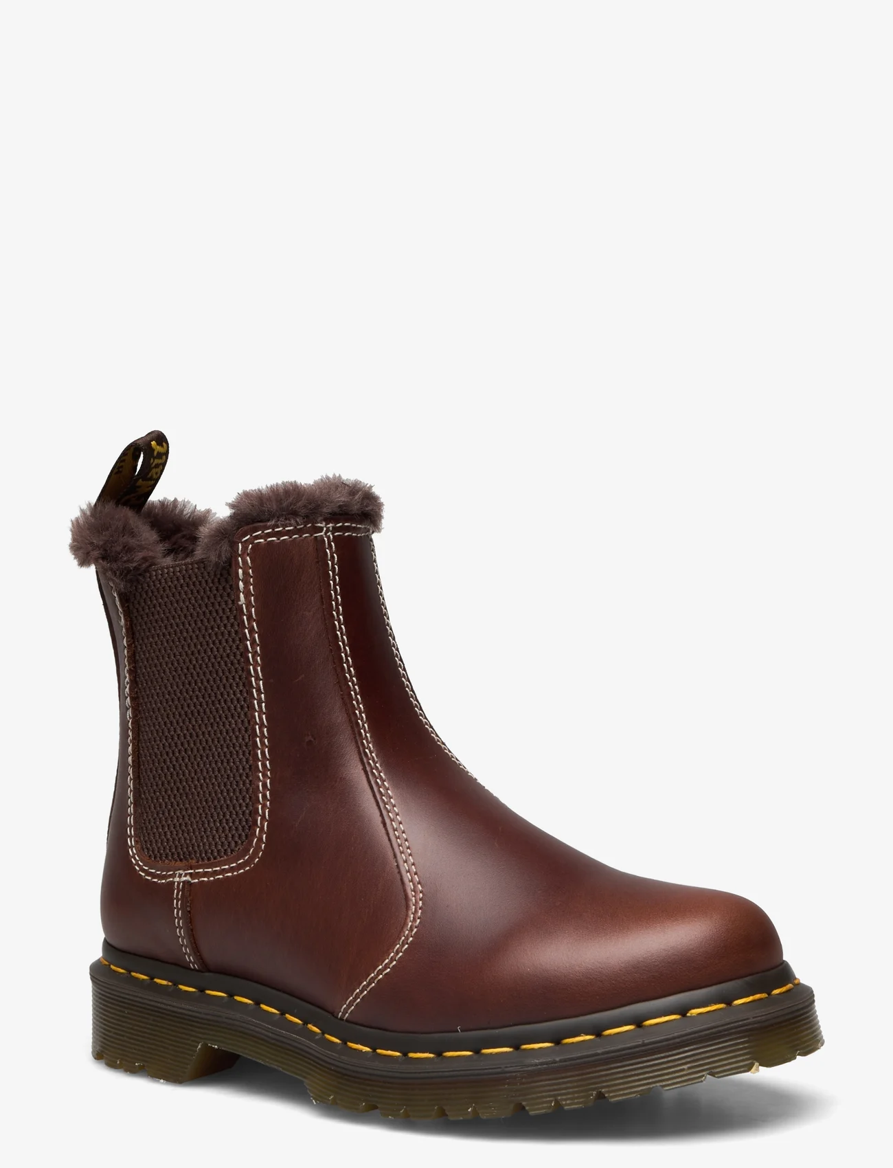 Dr. Martens - 2976 Leonore Dark Brown Classic Pull Up - flat ankle boots - dark brown - 0