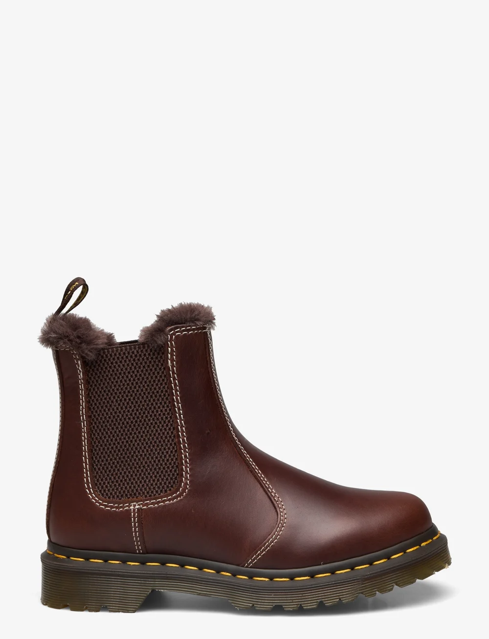 Dr. Martens 2976 Leonore Dark Brown Classic Pull Up Flat ankle