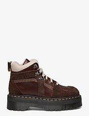 Dr. Martens - Zuma Hiker Dark Brown Classic Pull Up+Wooly Bully - winter shoes - dark brown - 1