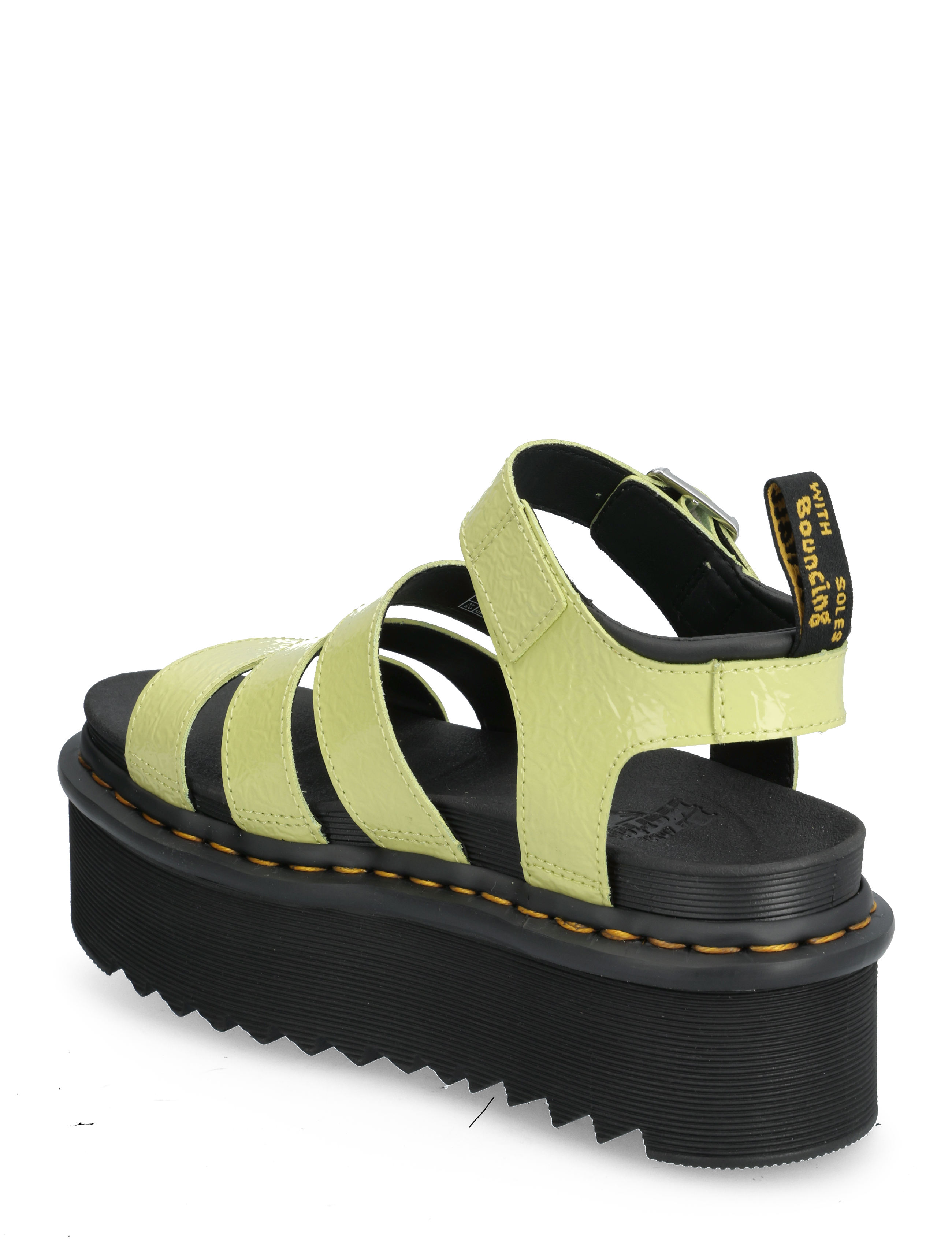 Dr. Martens - Blaire Quad Lime Green Distressed Patent - lime green - 2