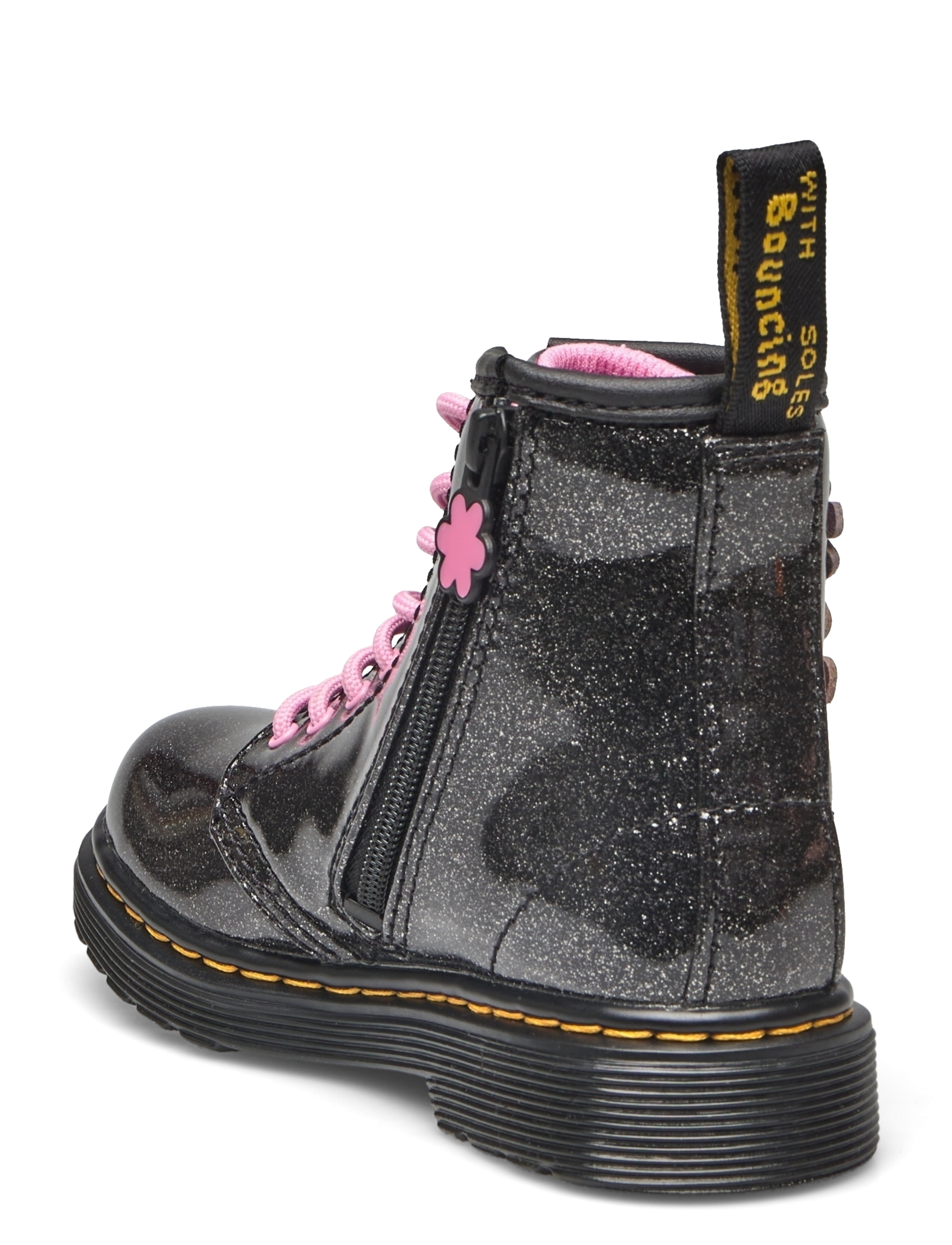 Dr. Martens - 1460 T Black+Multi Coated Glitter Pu+Athena - black+multi - 2