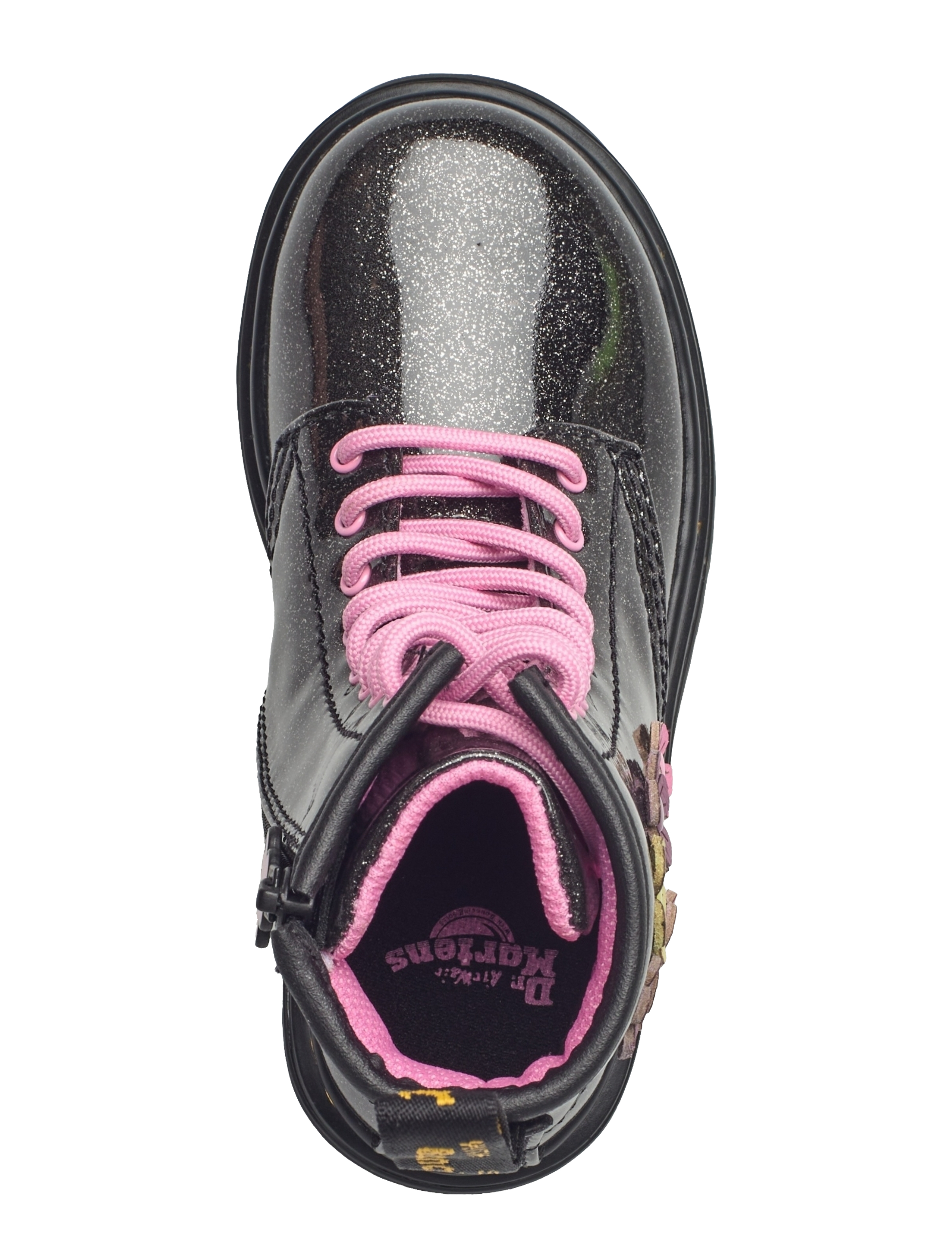 Dr. Martens - 1460 T Black+Multi Coated Glitter Pu+Athena - black+multi - 3