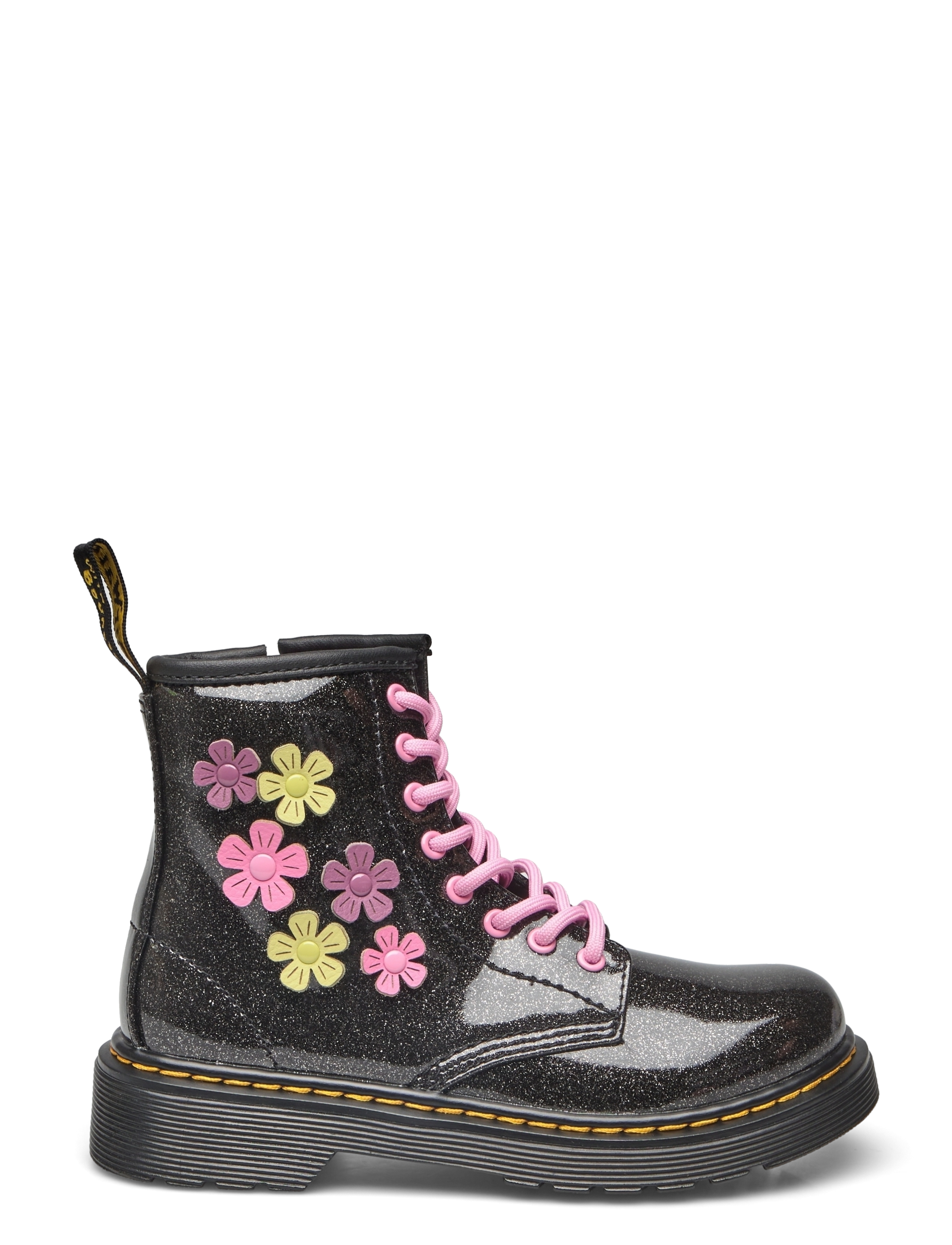 Dr. Martens - 1460 J Black+Multi Coated Glitter Pu+Athena - black+multi - 1