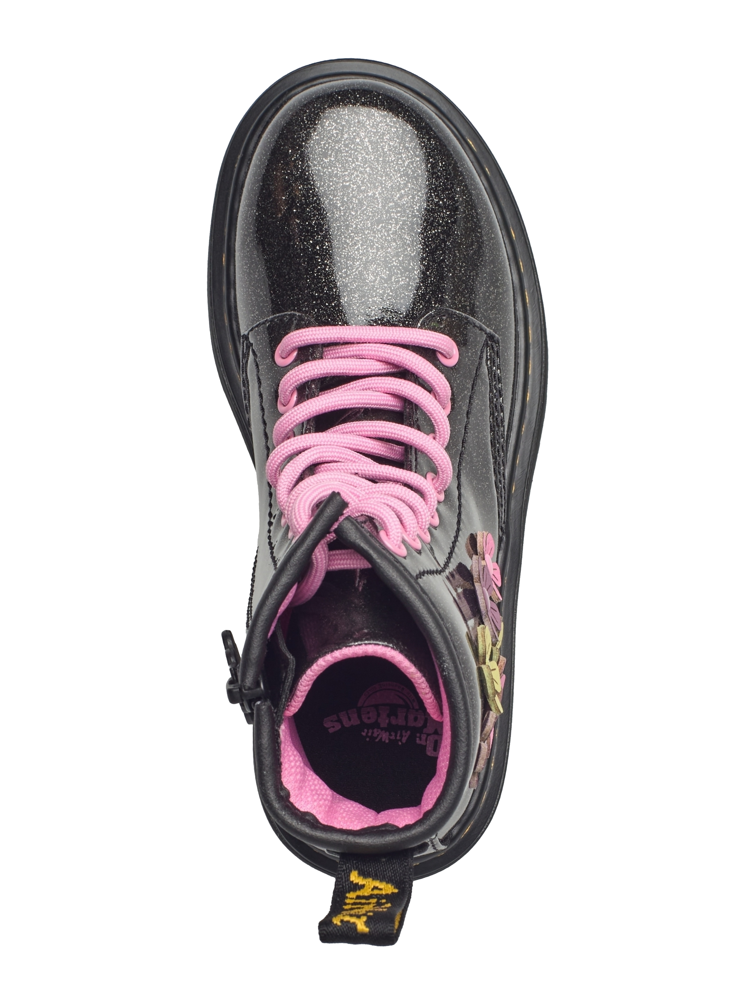 Dr. Martens - 1460 J Black+Multi Coated Glitter Pu+Athena - black+multi - 3
