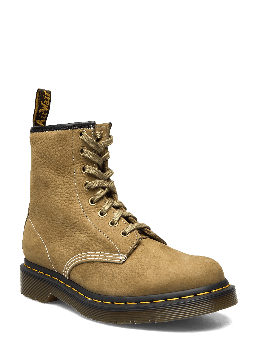 Dr. Martens - 1460 Muted Olive Tumbled Nubuck+E.H.Suede - muted olive - 0