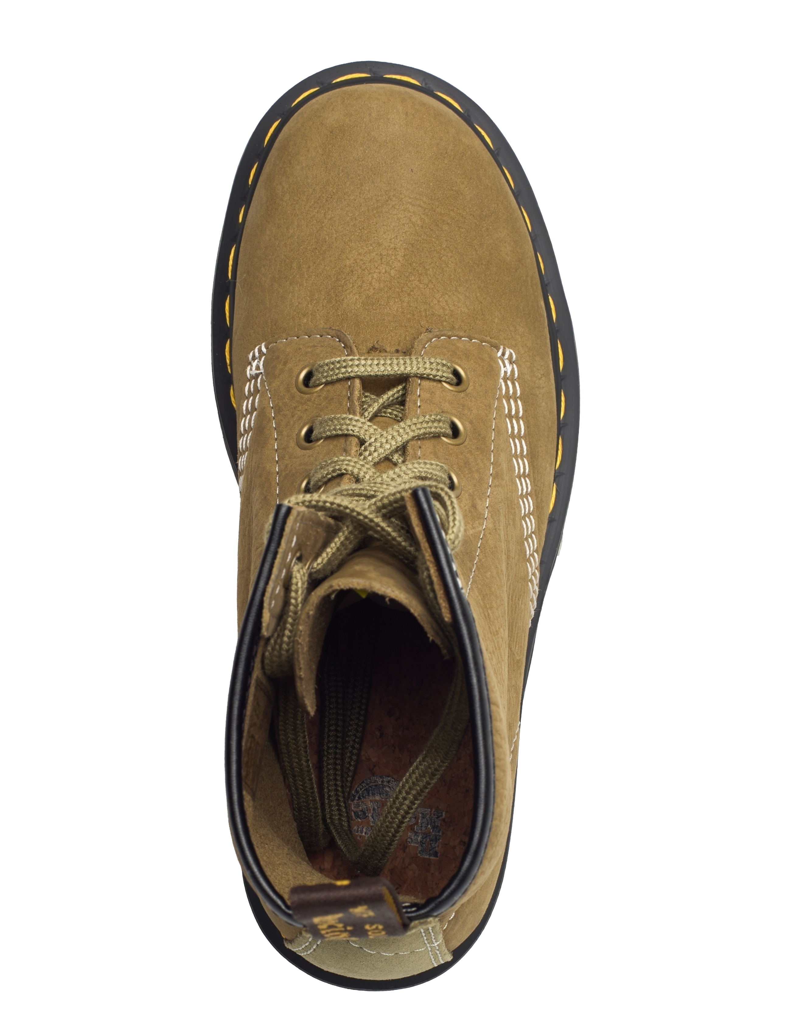Dr. Martens - 1460 Muted Olive Tumbled Nubuck+E.H.Suede - muted olive - 3
