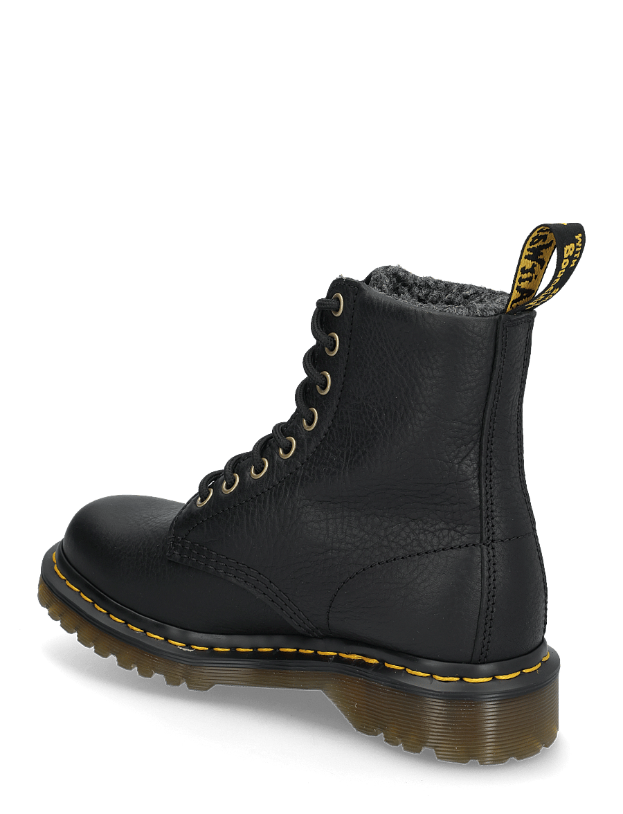 Dr. Martens - 1460 Wl Grizzly - buty sznurowane - black - 2