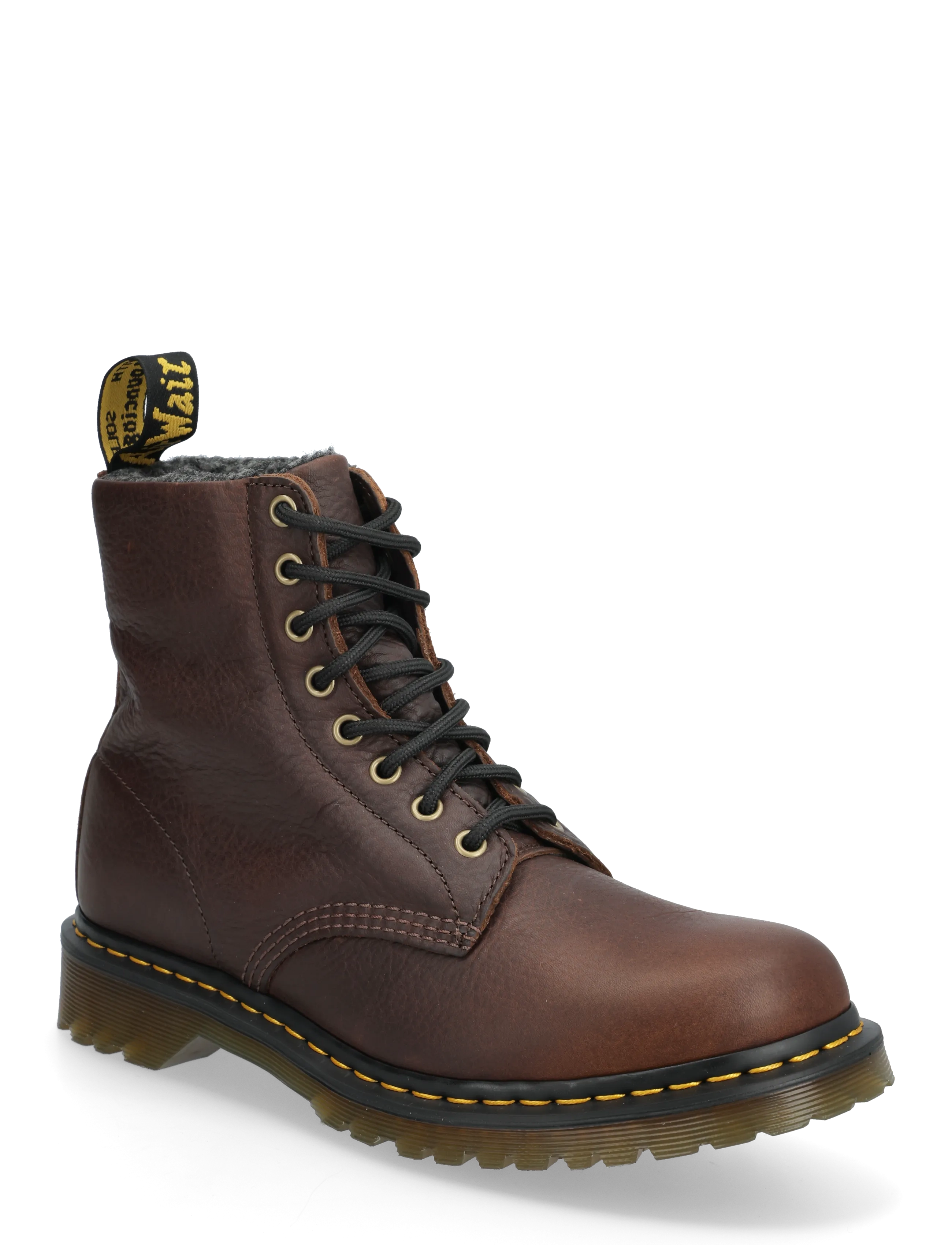 Dr. Martens 1460 Wl Dark Brown Grizzly, 40, Ankle Boots, Braun - Laced Männerswear