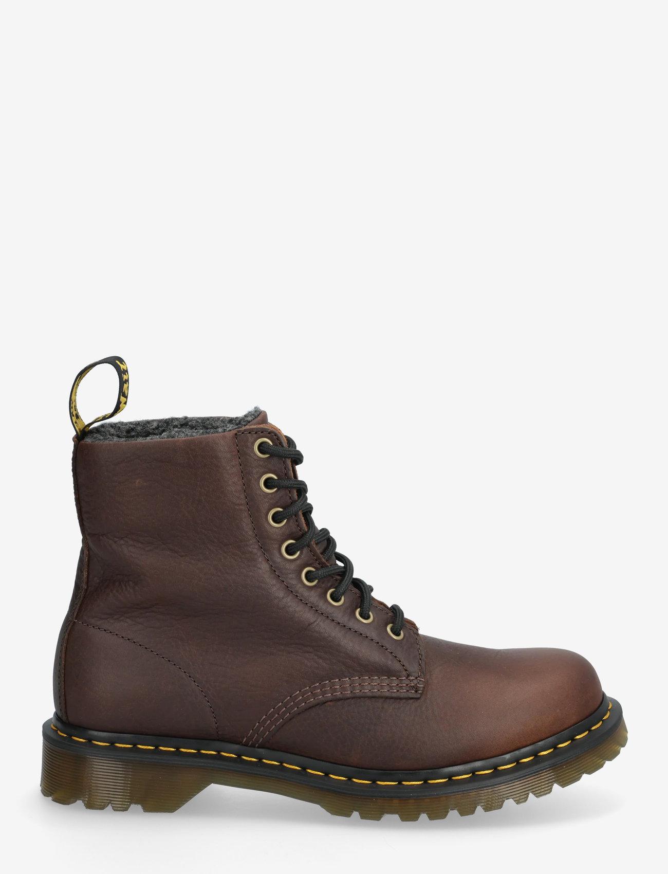 Dr. Martens - 1460 WL DARK BROWN GRIZZLY - vinterkängor - dark brown - 1