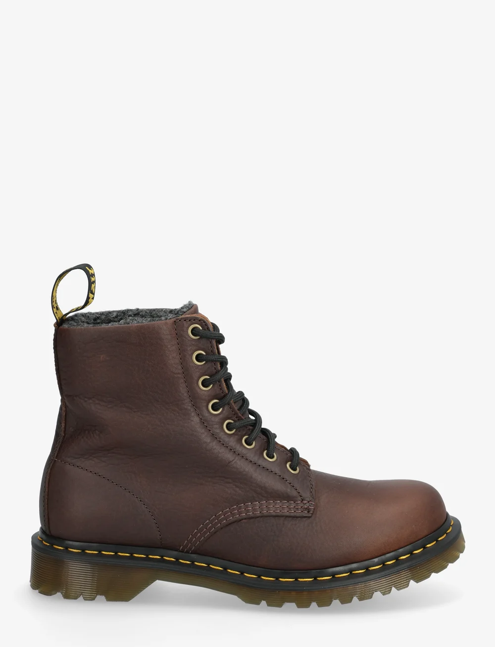 Dr. Martens - 1460 WL DARK BROWN GRIZZLY - paeltega saapad - dark brown - 1