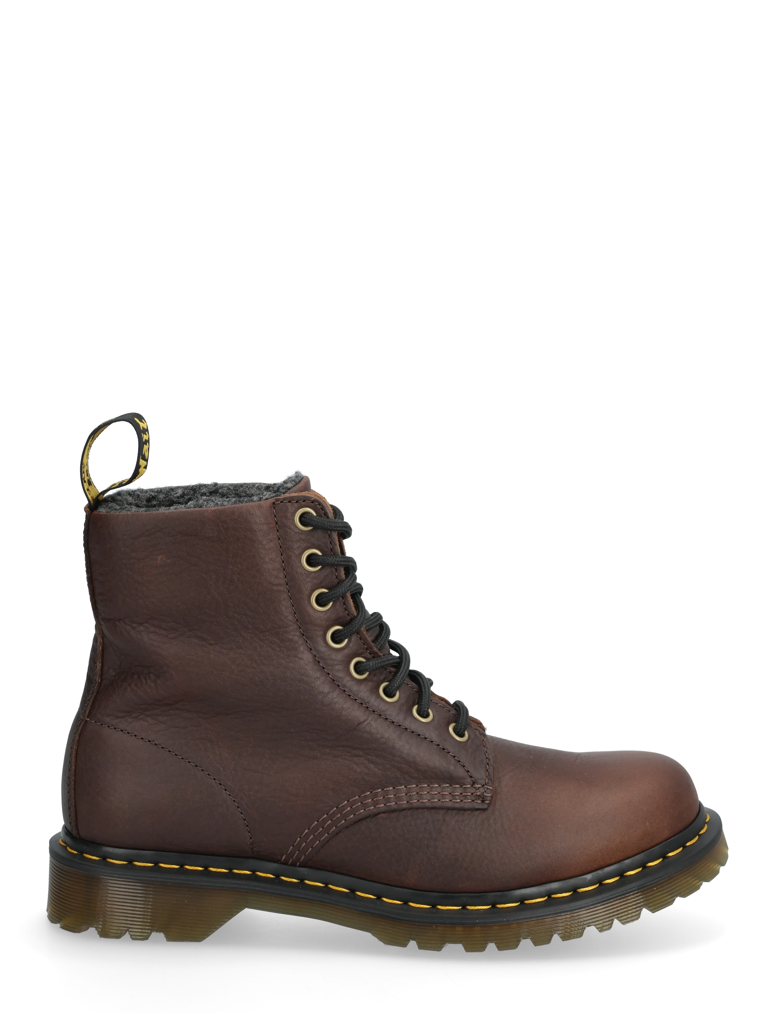 Dr. Martens - 1460 WL DARK BROWN GRIZZLY - laced boots - dark brown - 1