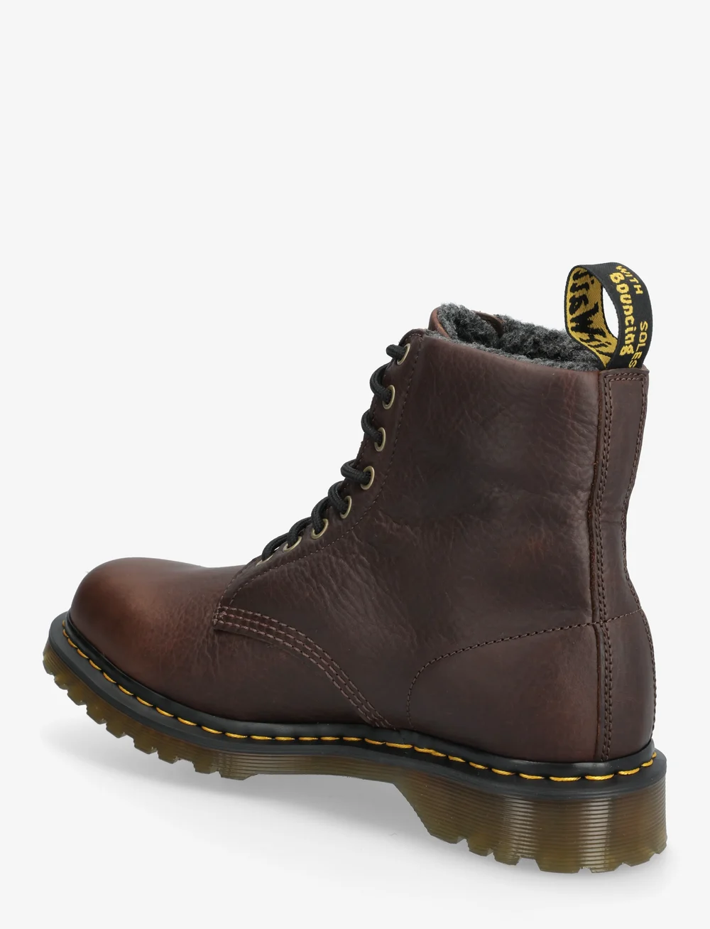Dr. Martens - 1460 WL DARK BROWN GRIZZLY - paeltega saapad - dark brown - 2