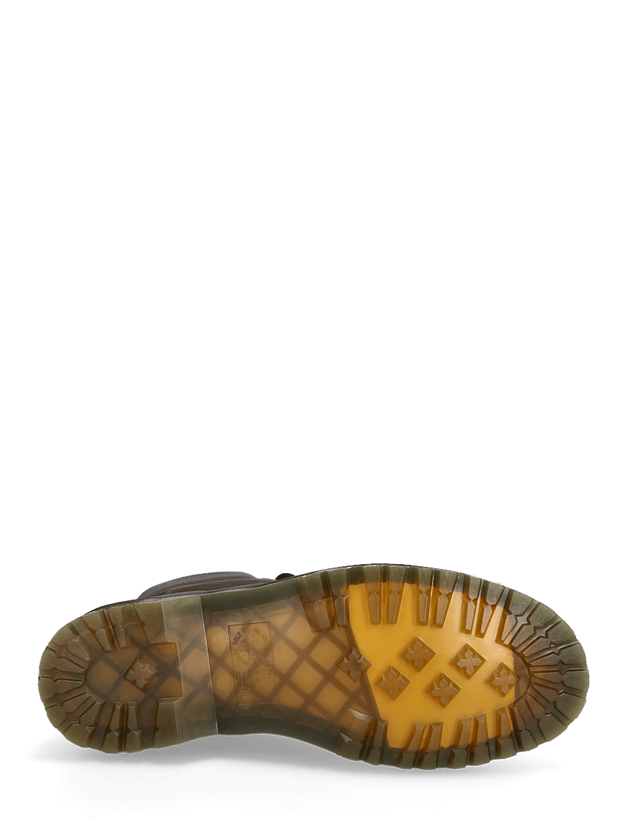 Dr. Martens - 1460 WL DARK BROWN GRIZZLY - laced boots - dark brown - 4