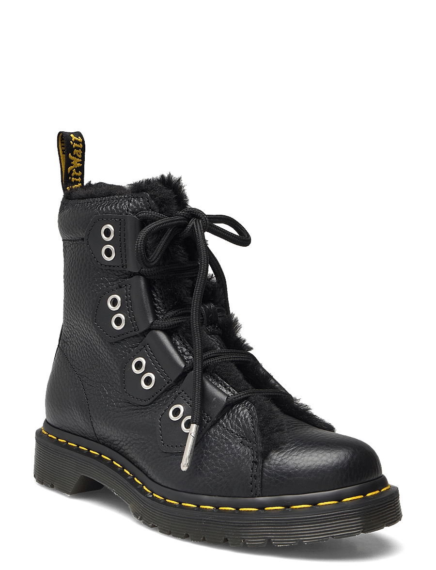 Dr. Martens - 1460 Ltt Fl - geschnürte stiefel - black - 0