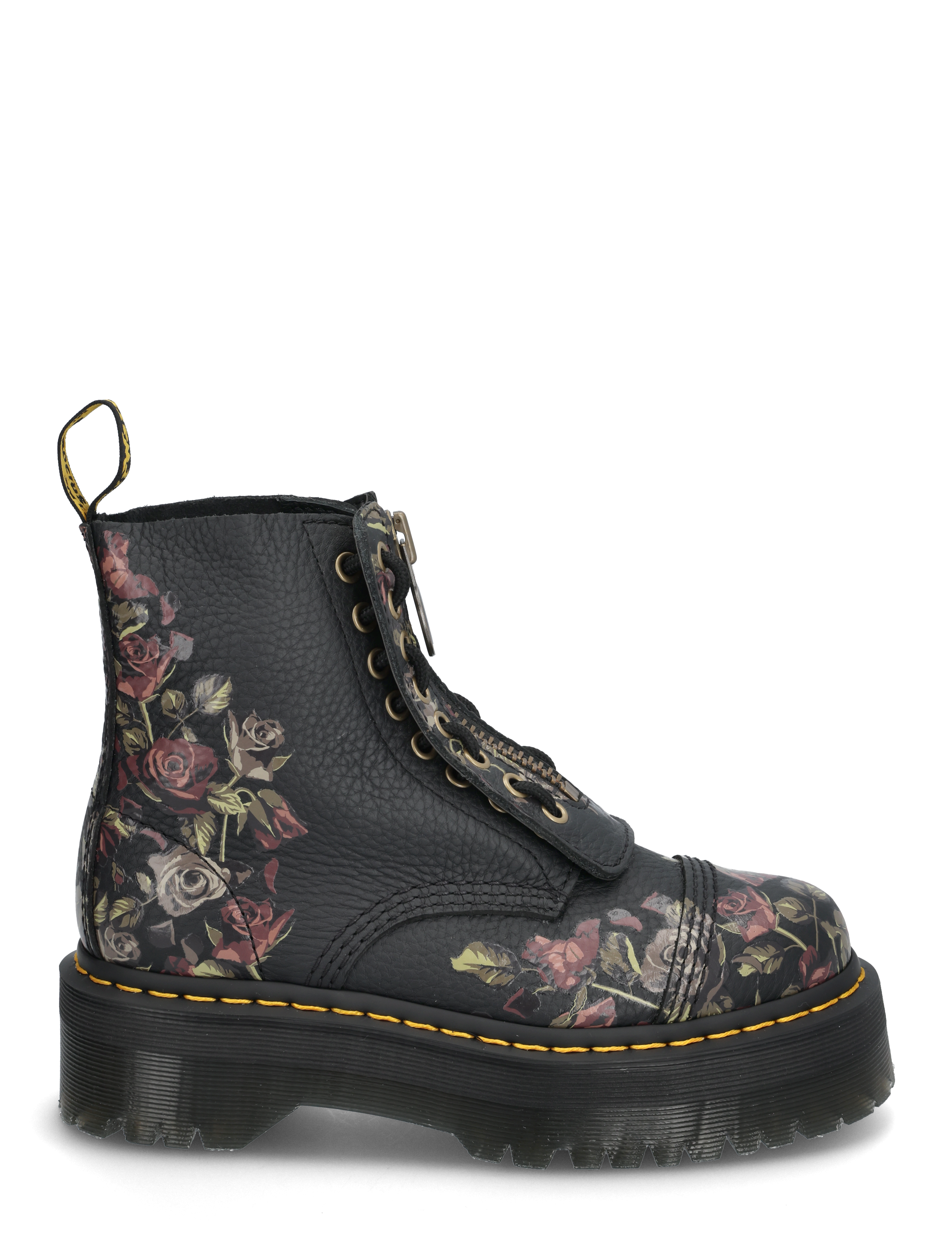 Dr. Martens - Sinclair Black Decayed Roses Classic Tumbled Nappa - black - 1