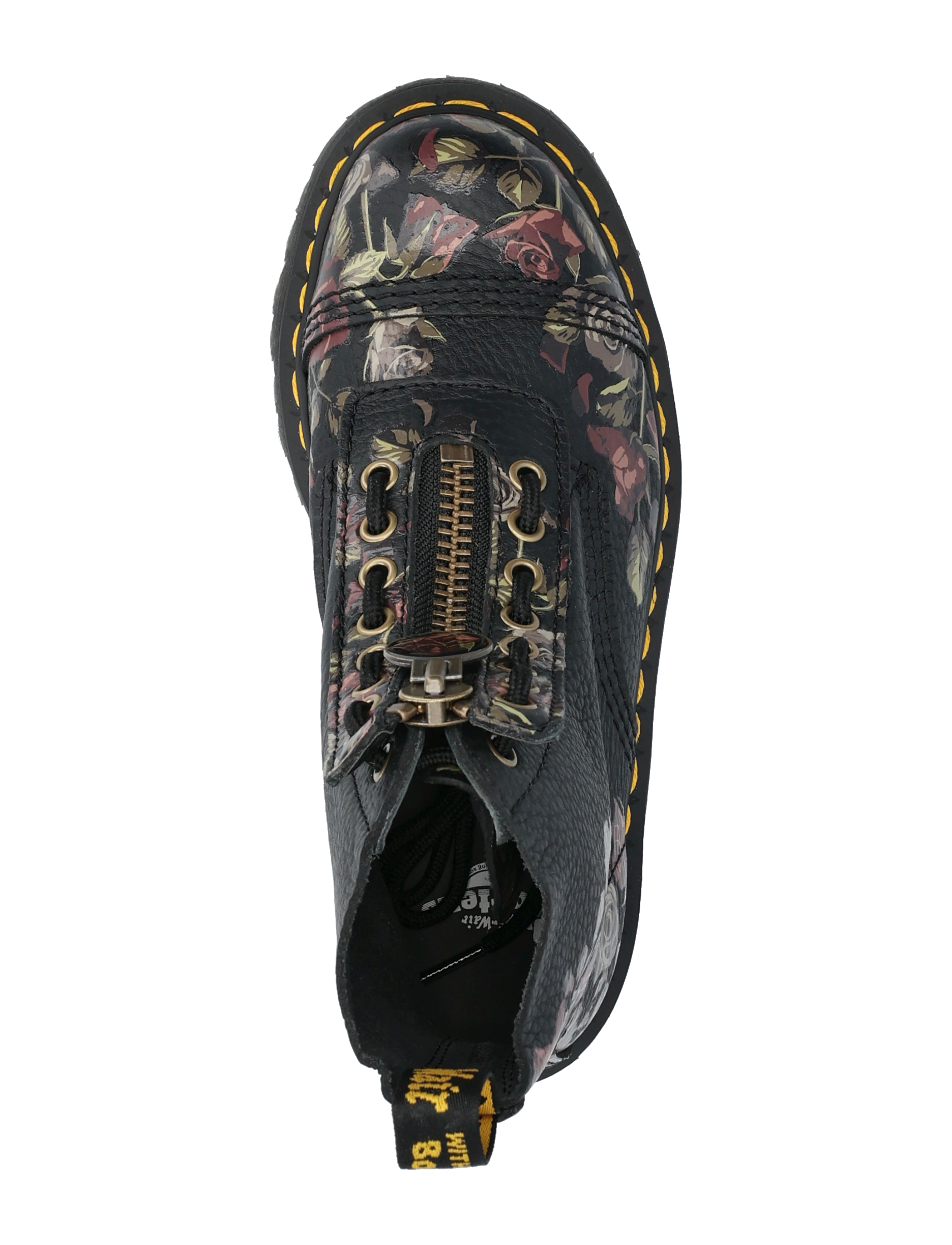 Dr. Martens - Sinclair Black Decayed Roses Classic Tumbled Nappa - black - 3