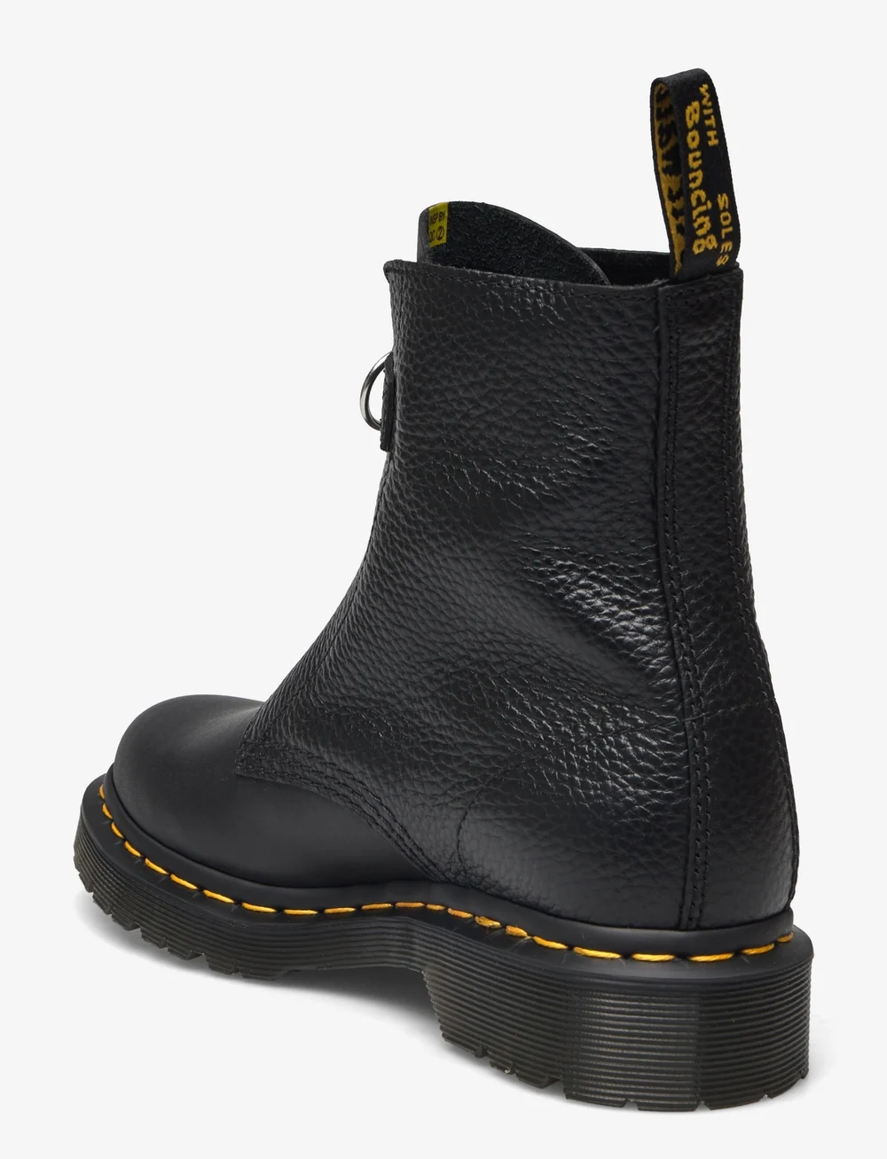 Dr. Martens 1460 Pascal Frnt Zip Black Wanama milled Nappa Flat ankle boots Boozt