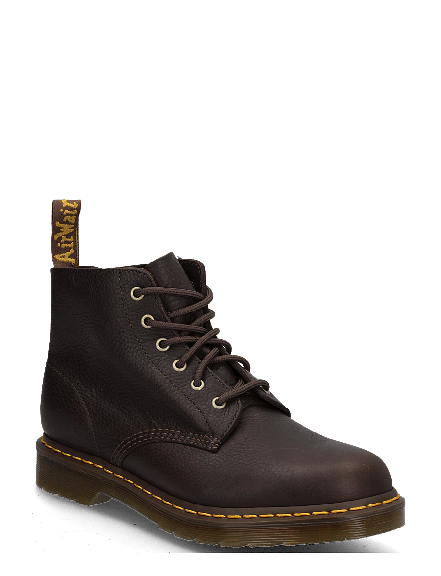 Dr. Martens - 101 Ub Dark Brown Ambassador - laced boots - dark brown - 0