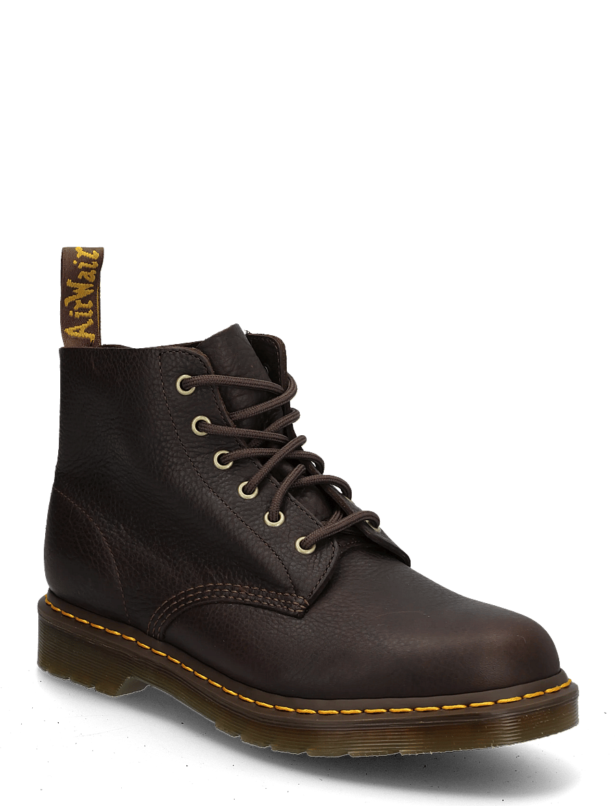 Dr. Martens - 101 Ub Dark Brown Ambassador - laced boots - dark brown - 0