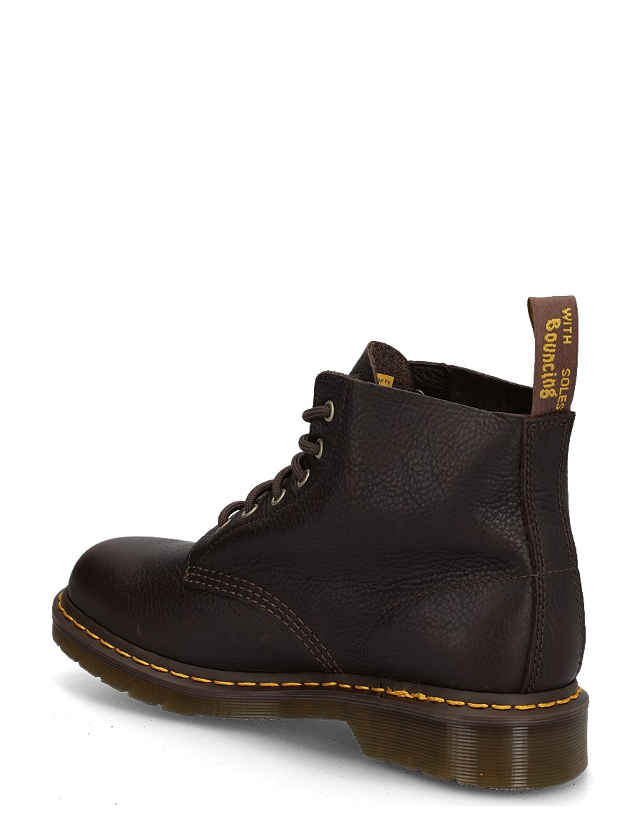 Dr. Martens - 101 Ub Dark Brown Ambassador - laced boots - dark brown - 1