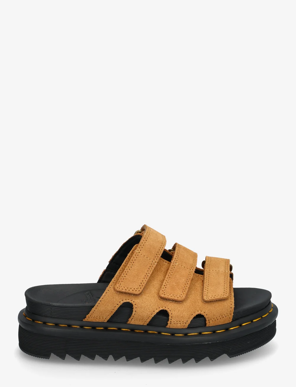 Dr. Martens - Raine Slide Tan Vt Eh Suede - platta sandaler - tan vt - 1