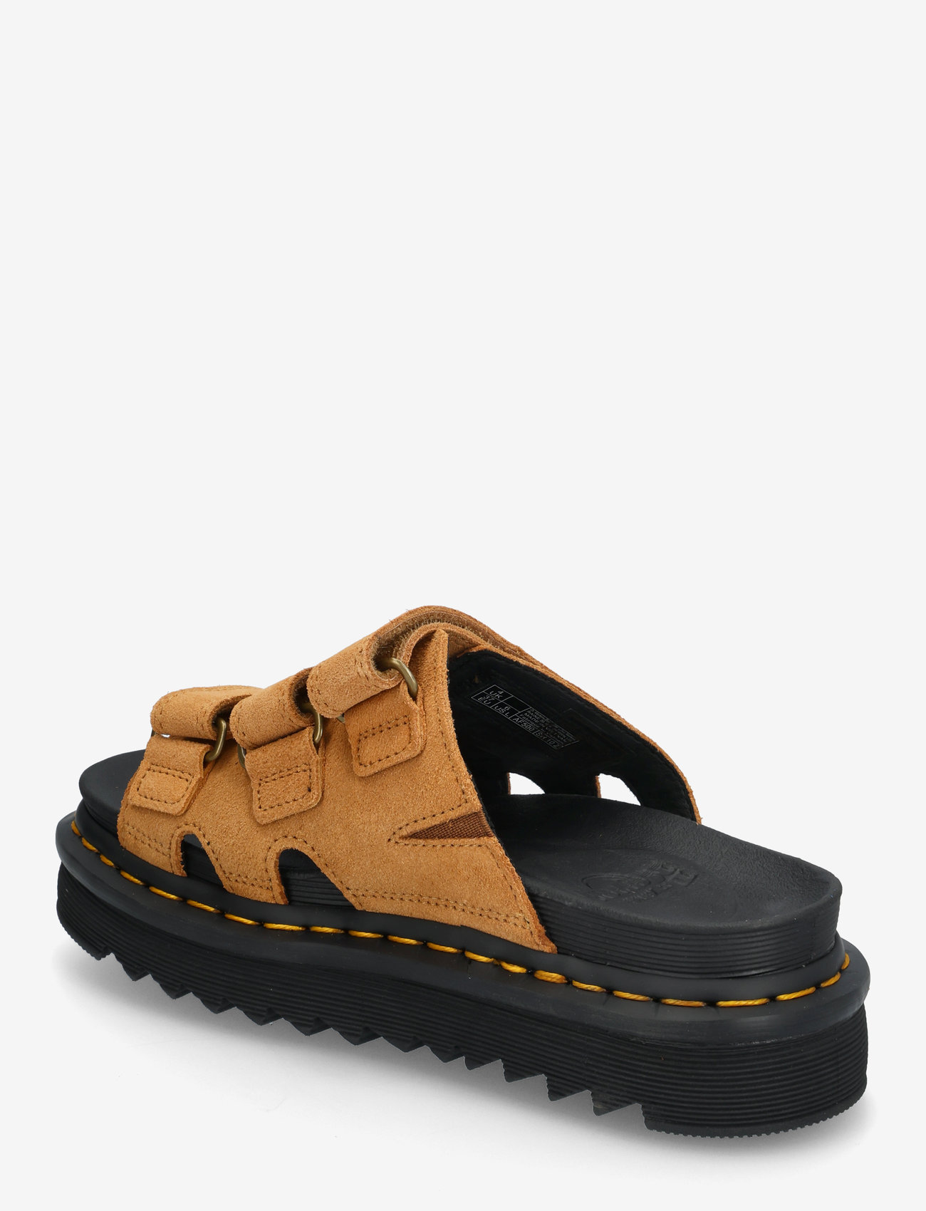 Dr. Martens - Raine Slide Tan Vt Eh Suede - platta sandaler - tan vt - 2