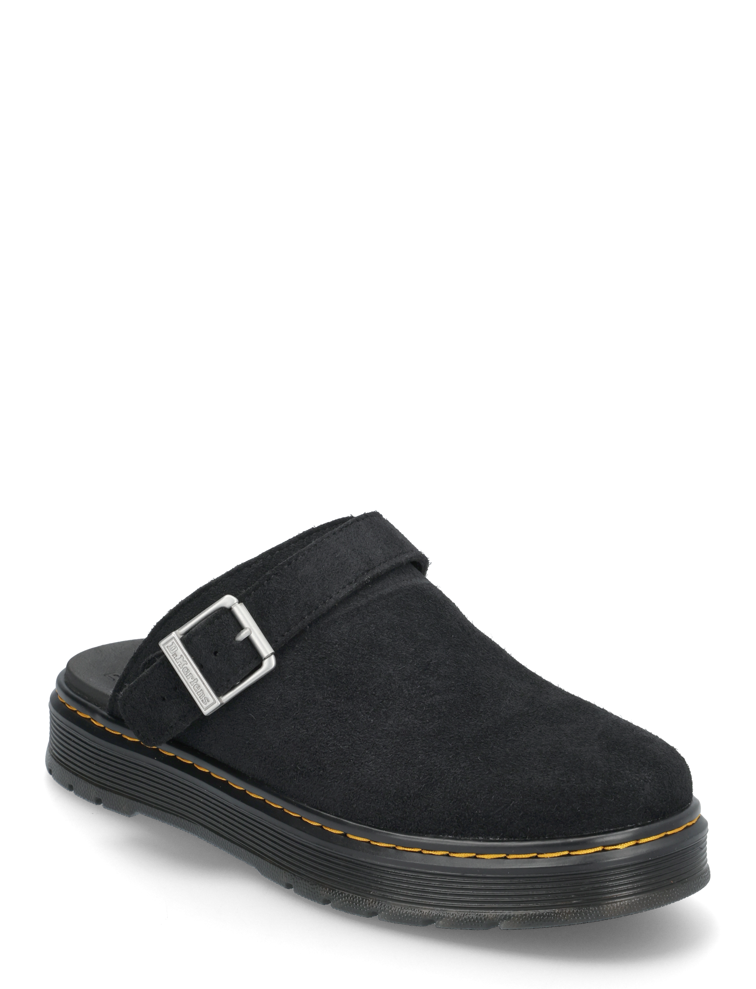 Dr. Martens Brookline Mule Black Bronx Suede - Schuhe - BLACK / black